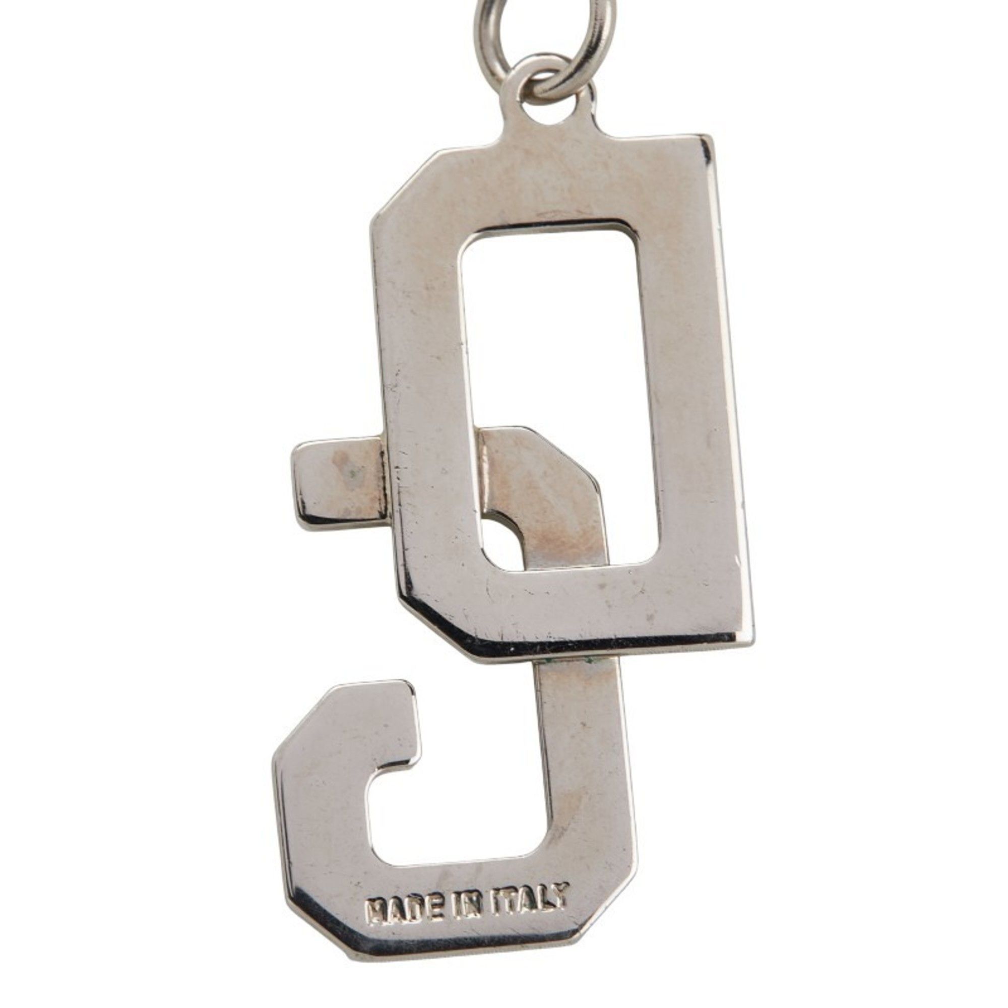 Dolce & Gabbana Dolce & Gabbana DG logo necklace in silver and black metal for men. Size ONE SIZE - 5 Thumbnail