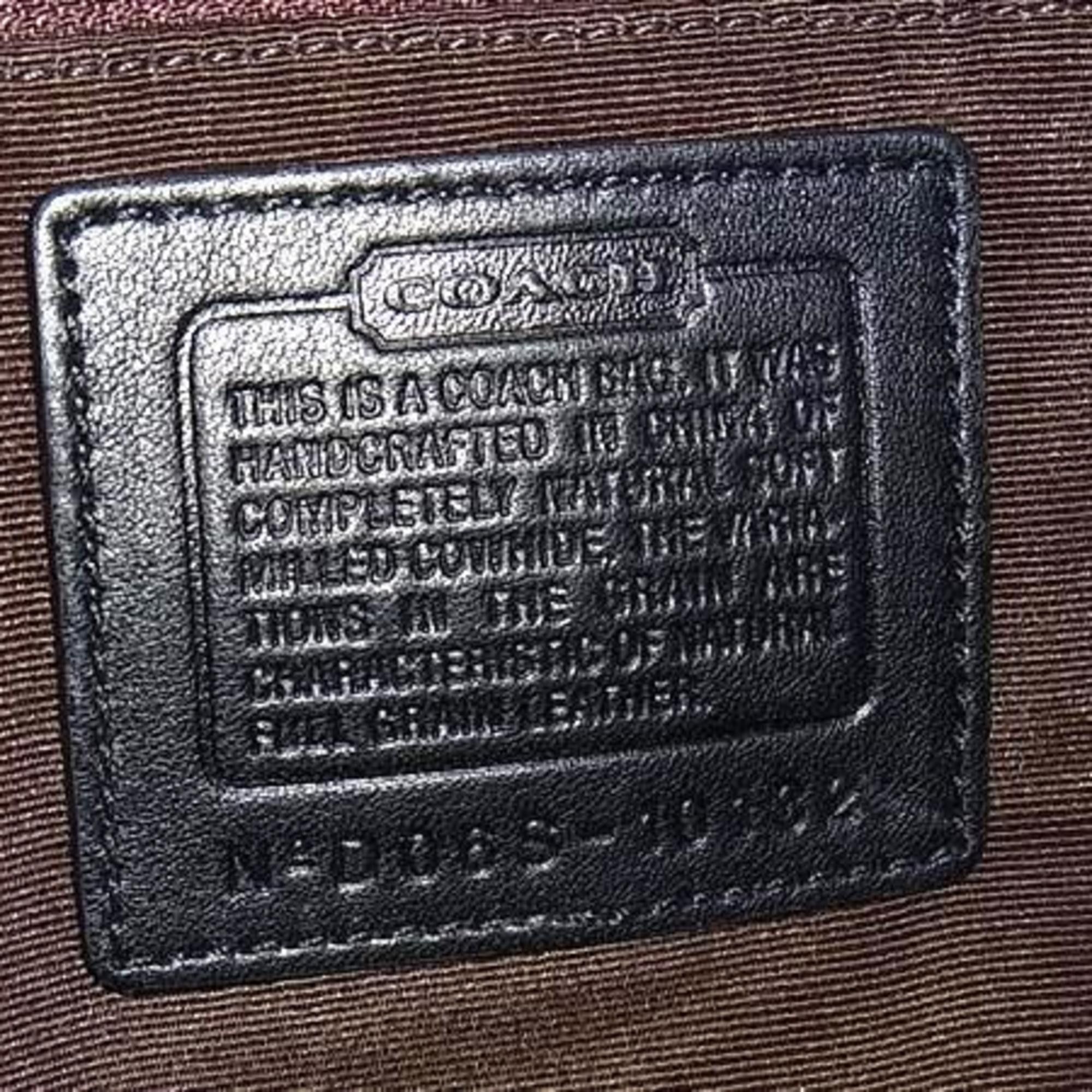 Coach COACH Shoulder Bag 10132 Black/Brown Leather Women's Size ONE SIZE - 2 Thumbnail