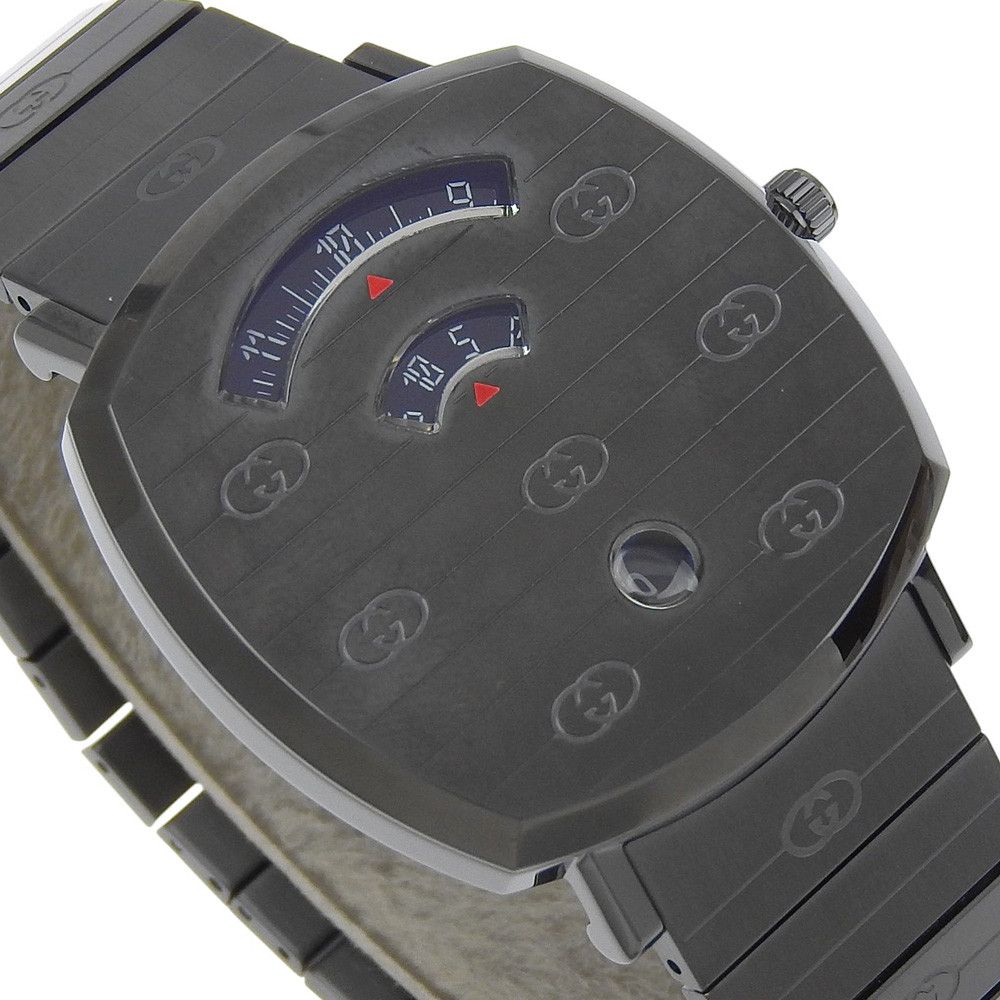 Gucci Gucci Gucci Grip Stainless Steel Metal Quartz 157.3 DUTY FREE for USA Size ONE SIZE - 3 Thumbnail