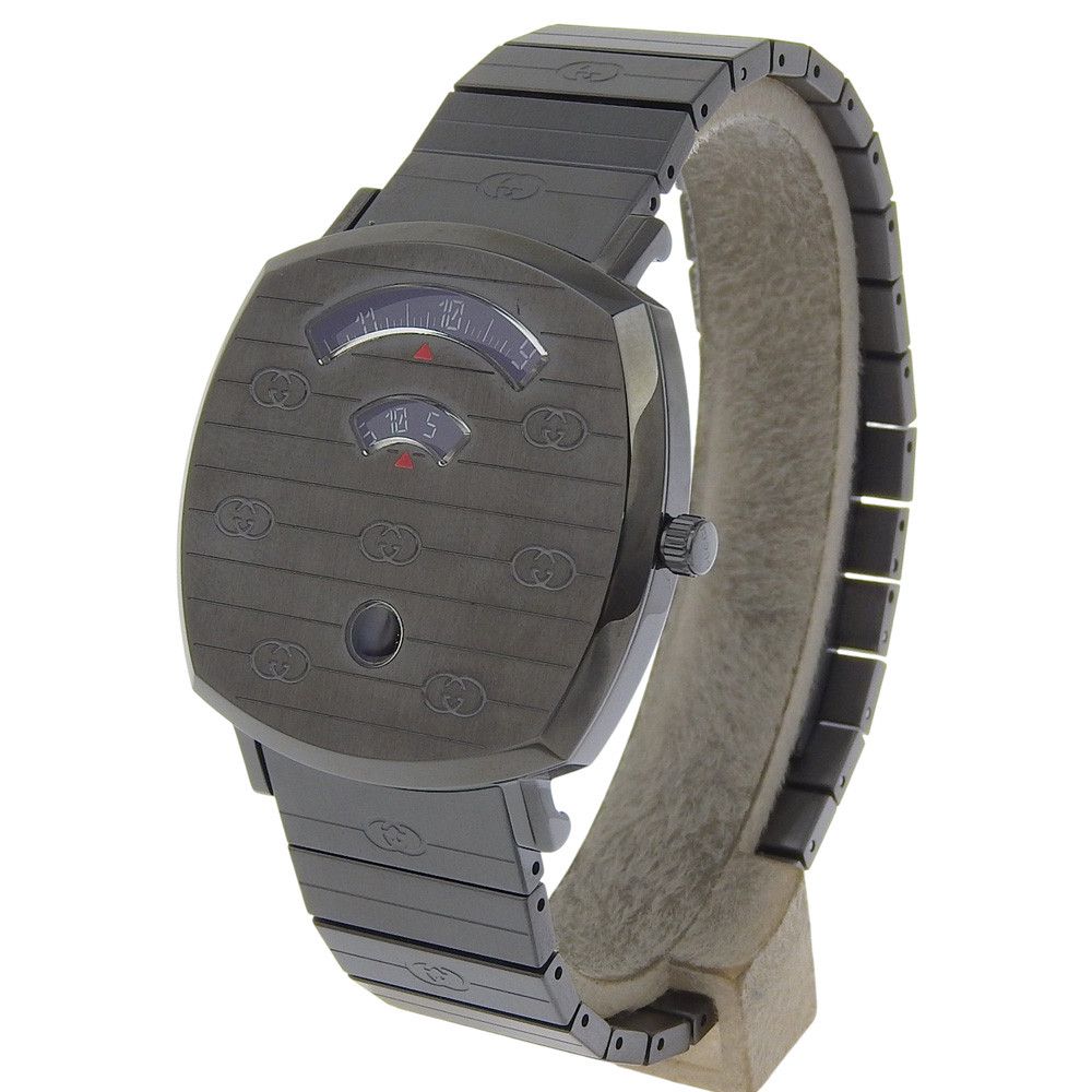 Gucci Gucci Gucci Grip Stainless Steel Metal Quartz 157.3 DUTY FREE for USA Size ONE SIZE - 2 Thumbnail