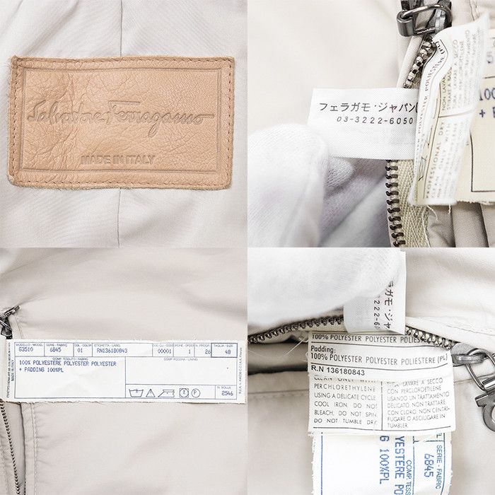 Salvatore Ferragamo Salvatore Ferragamo Salvatore Ferragamo Padded Leather Trim Jacket Others Outerwear DUTY FREE for USA Size ONE SIZE - 10 Thumbnail