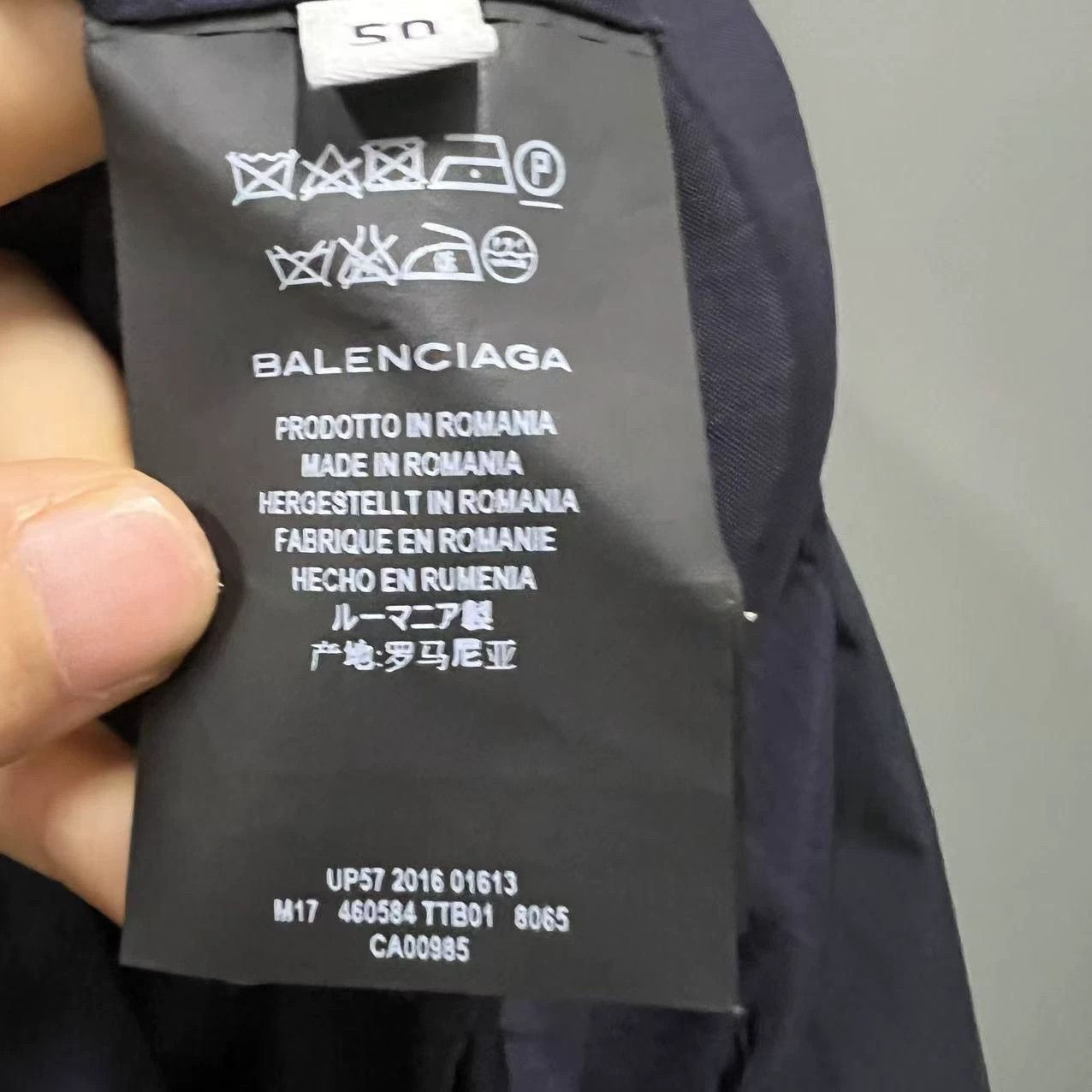 Balenciaga Balenciaga Navy Blue Coat Size 50 - dmc Size US L / EU 52-54 / 3 - 5 Thumbnail