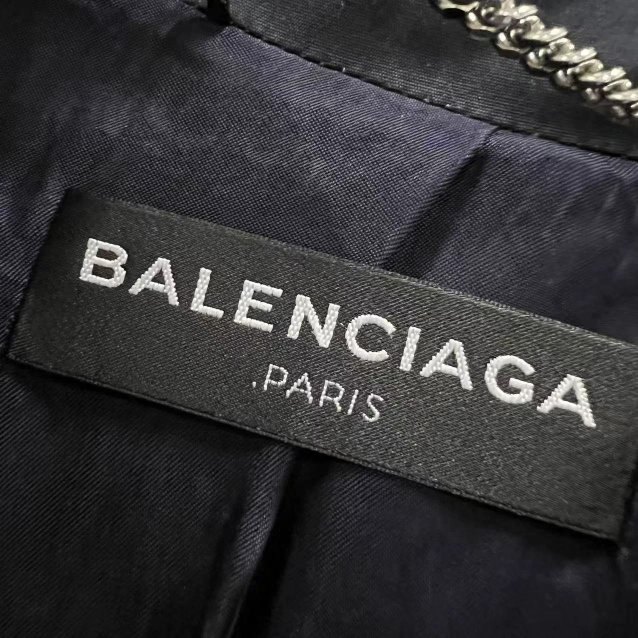 Balenciaga Balenciaga Navy Blue Coat Size 50 - dmc Size US L / EU 52-54 / 3 - 3 Thumbnail