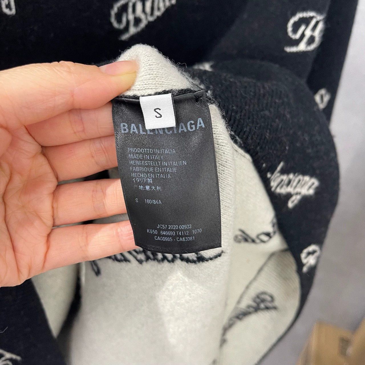 Balenciaga Balenciaga Logo Print Sweater S - dmc Size US S / EU 44-46 / 1 - 4 Thumbnail