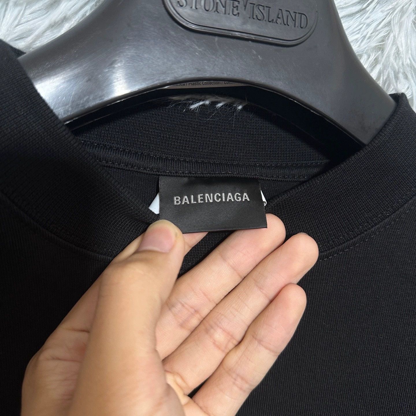 Balenciaga Balenciaga Embroidered Reversed Logo Tee - dmc Size US S / EU 44-46 / 1 - 4 Thumbnail