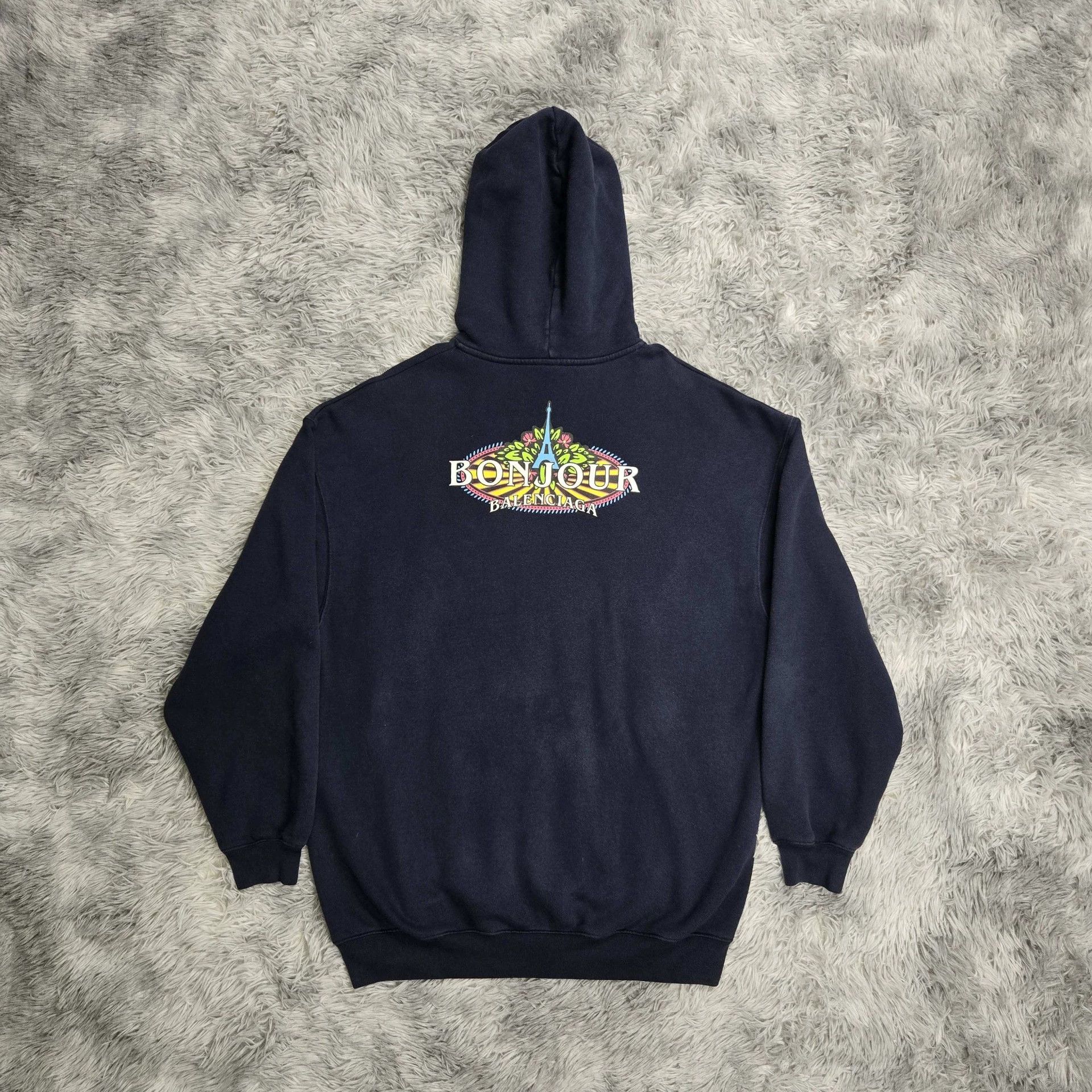 Balenciaga Balenciaga Rainbow Tower Hoodie - dmc Size US S / EU 44-46 / 1 - 2 Thumbnail
