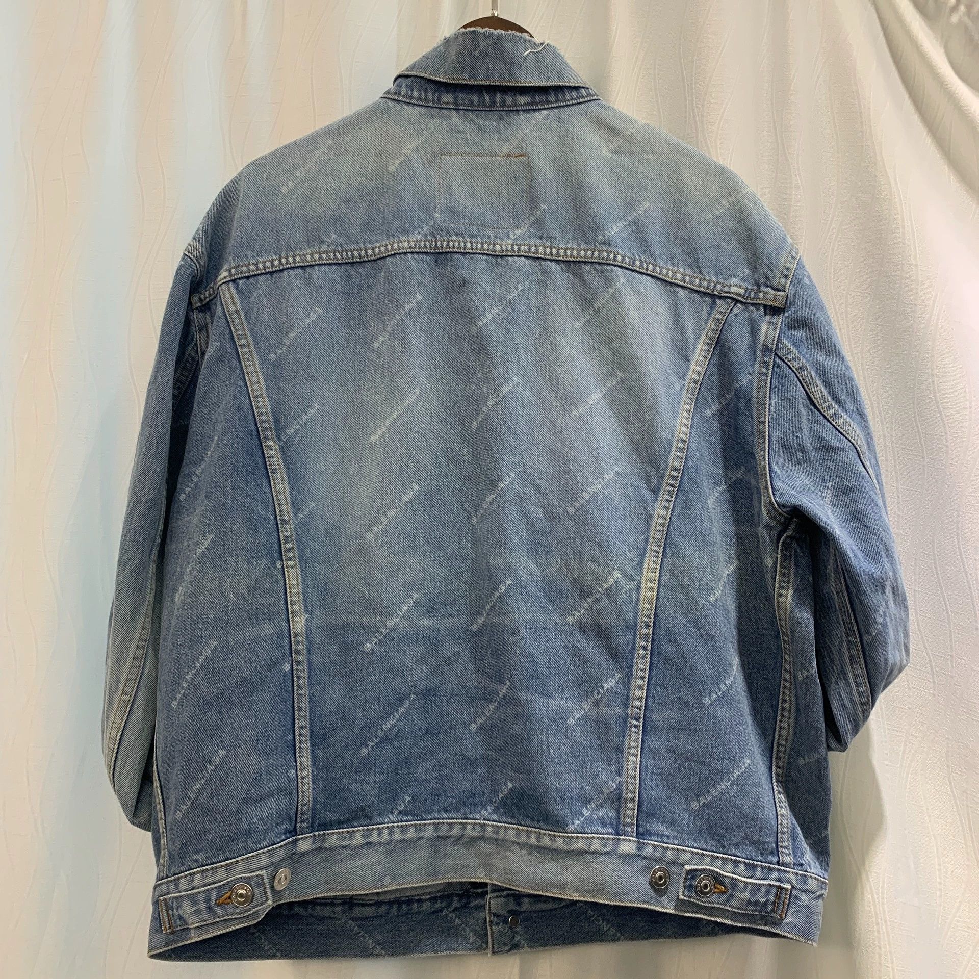 Balenciaga Balenciaga Blue Denim Jacket Size 40 - dmc Size US XL / EU 56 / 4 - 4 Thumbnail