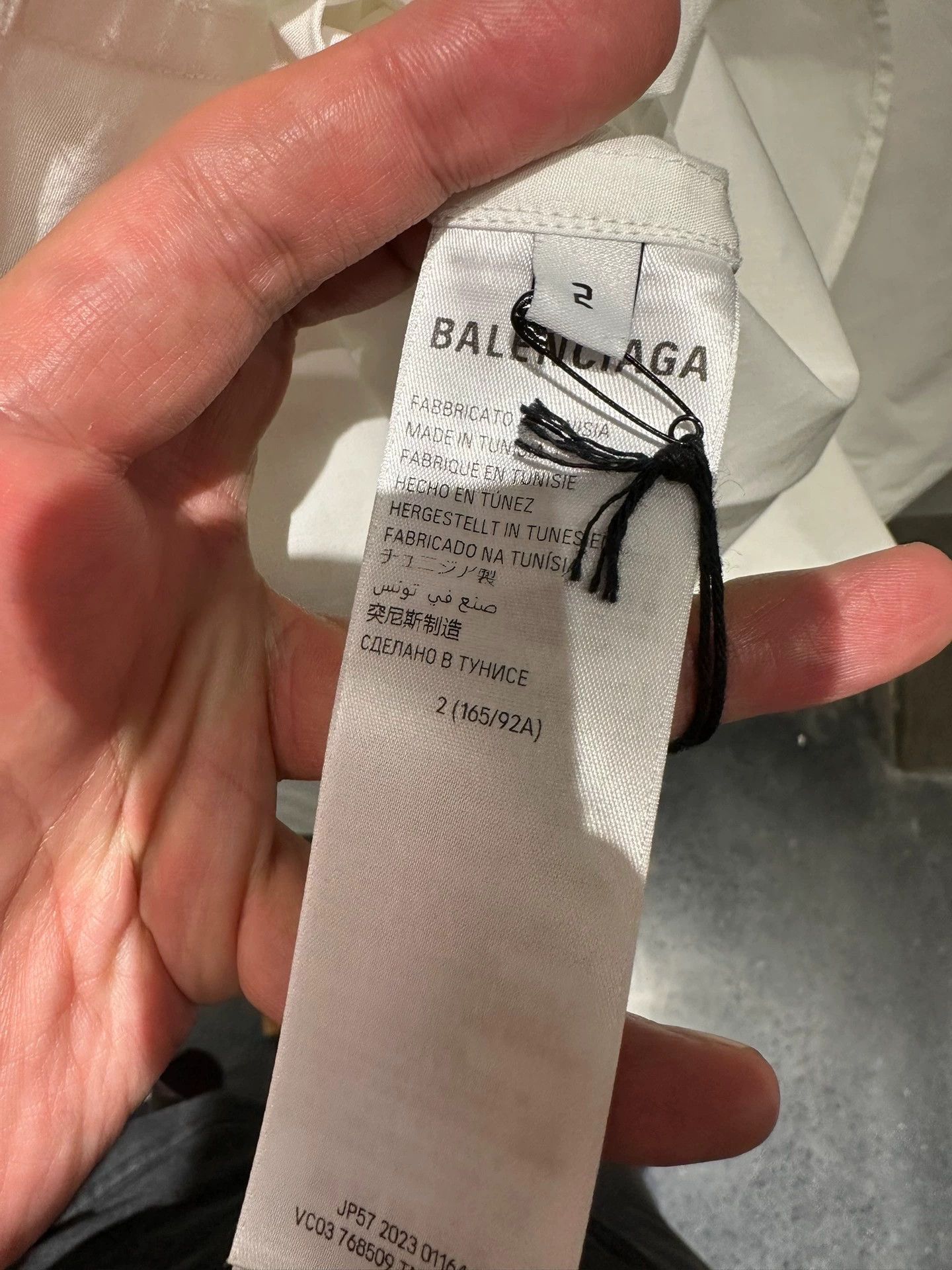 Balenciaga Balenciaga SS24 Oversized Logo White Shirt - dmc Size US XXS / EU 40 - 5 Thumbnail