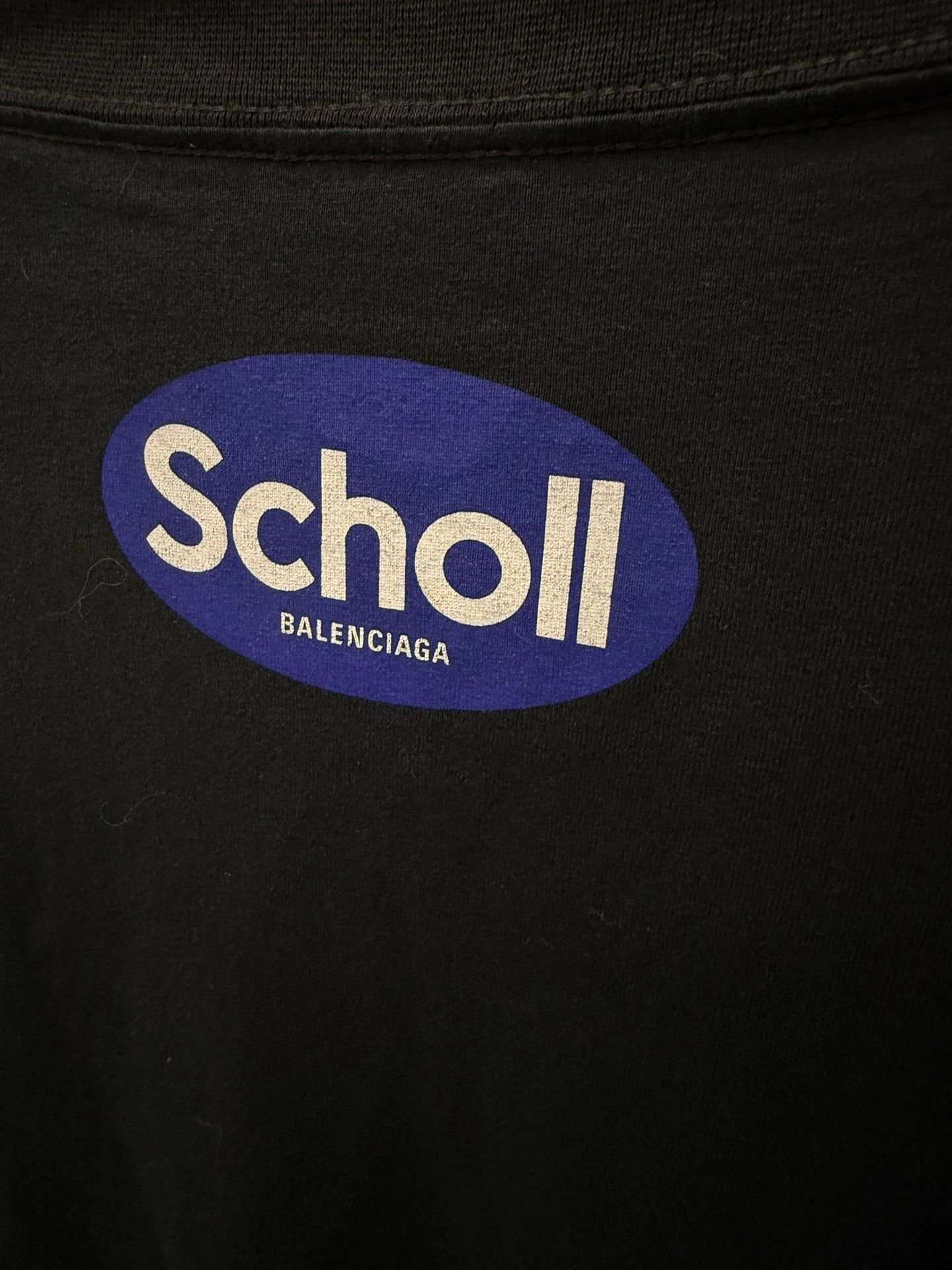 Balenciaga Balenciaga 25FW Scholl Logo Tee - dmc Size US XXL / EU 58 / 5 - 5 Thumbnail