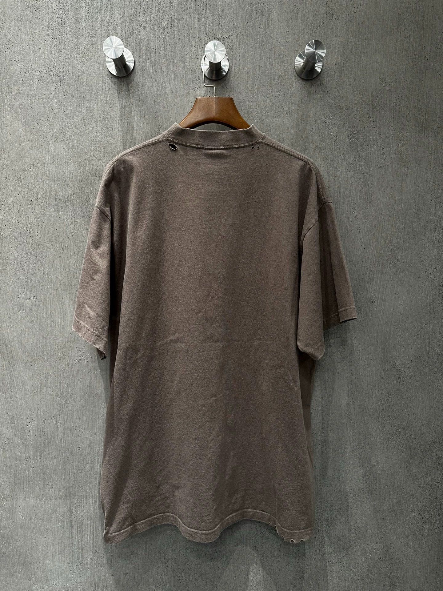 Balenciaga Balenciaga Brown Distressed Lightning Tee - dmc Size US L / EU 52-54 / 3 - 2 Thumbnail