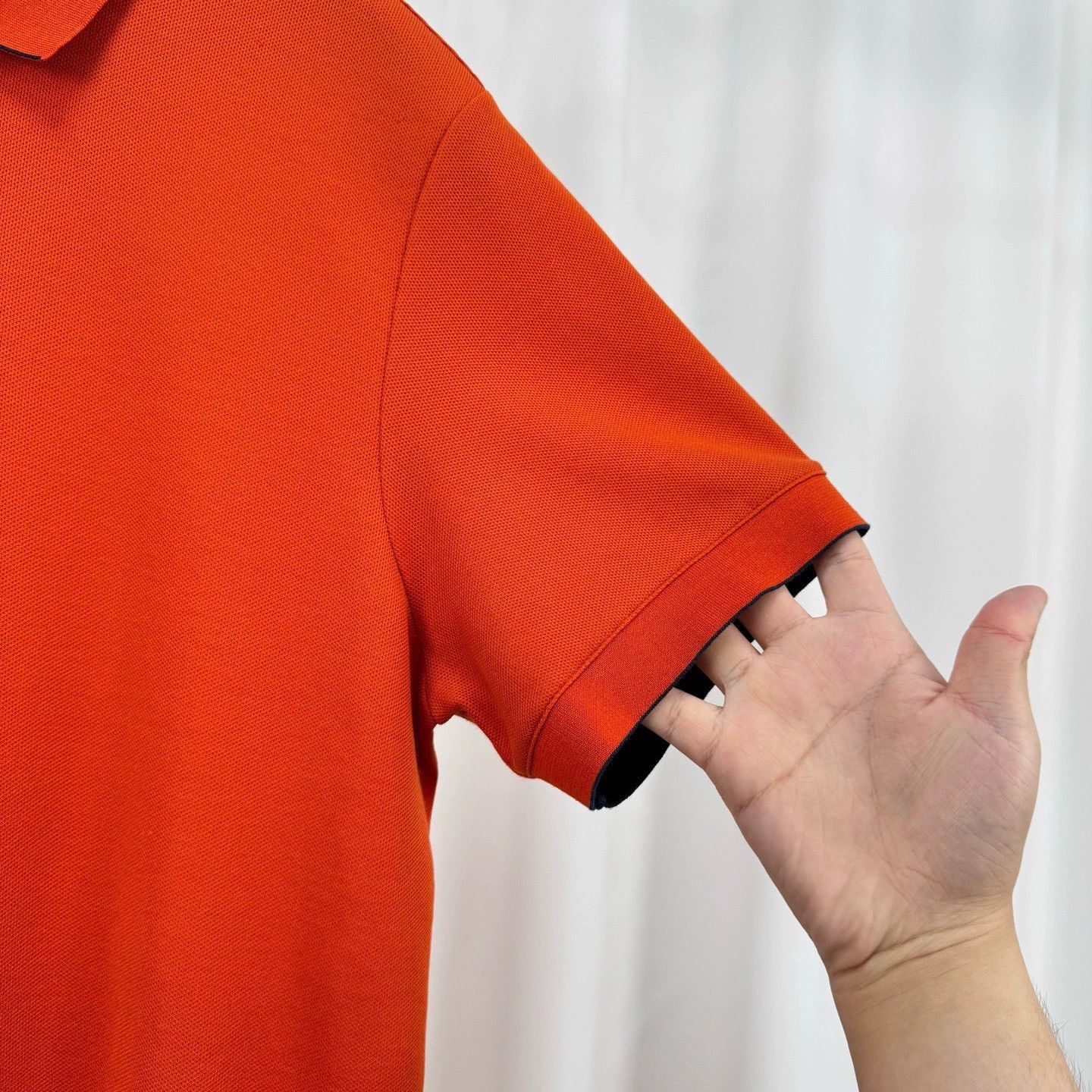 Hermes Hermes Orange Equestrian Polo Short Sleeve - dmc Size US M / EU 48-50 / 2 - 4 Thumbnail