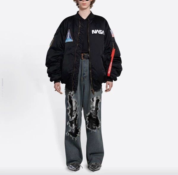 Balenciaga Balenciaga NASA Logo Pilot Jacket - dmc Size US XL / EU 56 / 4 - 5 Thumbnail