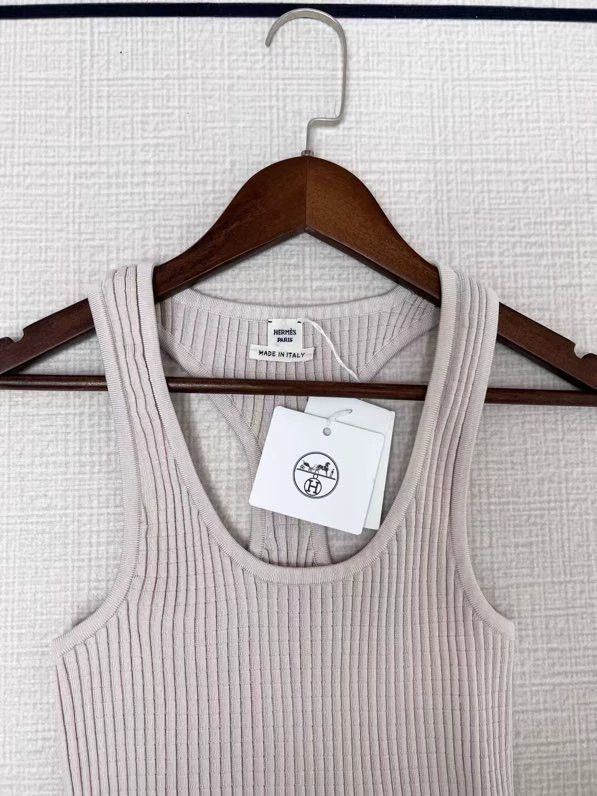 Hermes HERMES Knit Sleeveless slip dress - dmc Size US M / EU 48-50 / 2 - 2 Thumbnail