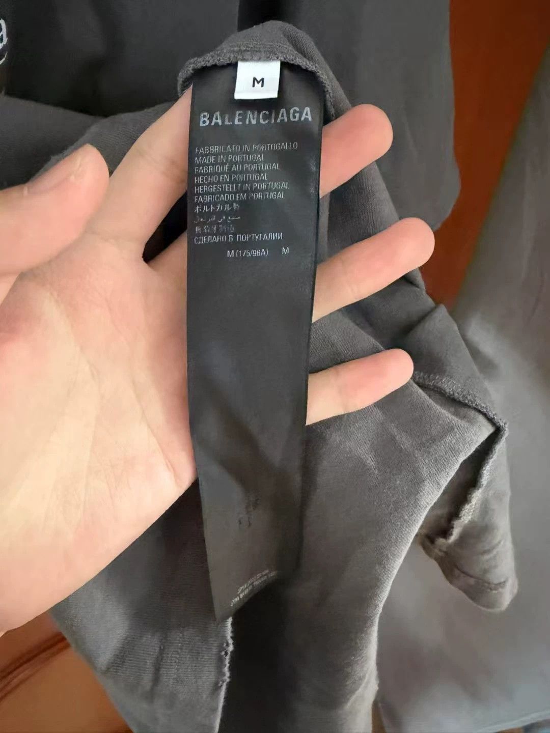 Balenciaga Balenciaga Coke Distressed Logo Gray Tee - dmc Size US M / EU 48-50 / 2 - 4 Thumbnail