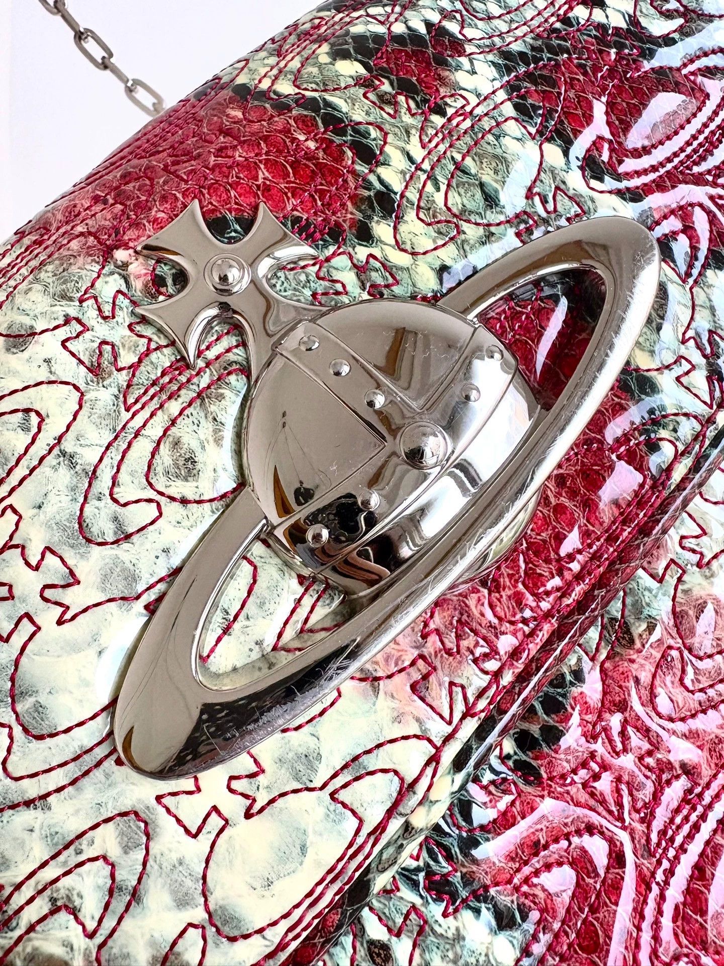 Vivienne Westwood Vivienne Westwood Red Snake Print Crossbody Bag - dmc Size ONE SIZE - 5 Thumbnail