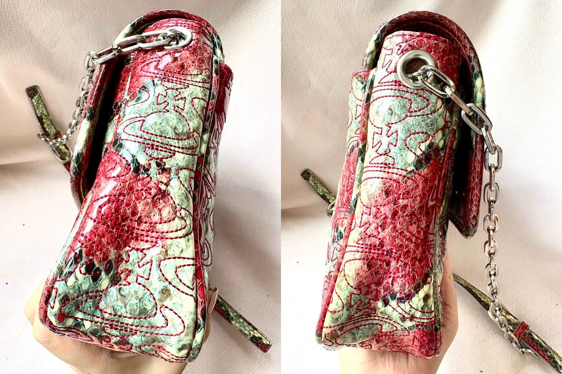 Vivienne Westwood Vivienne Westwood Red Snake Print Crossbody Bag - dmc Size ONE SIZE - 8 Thumbnail