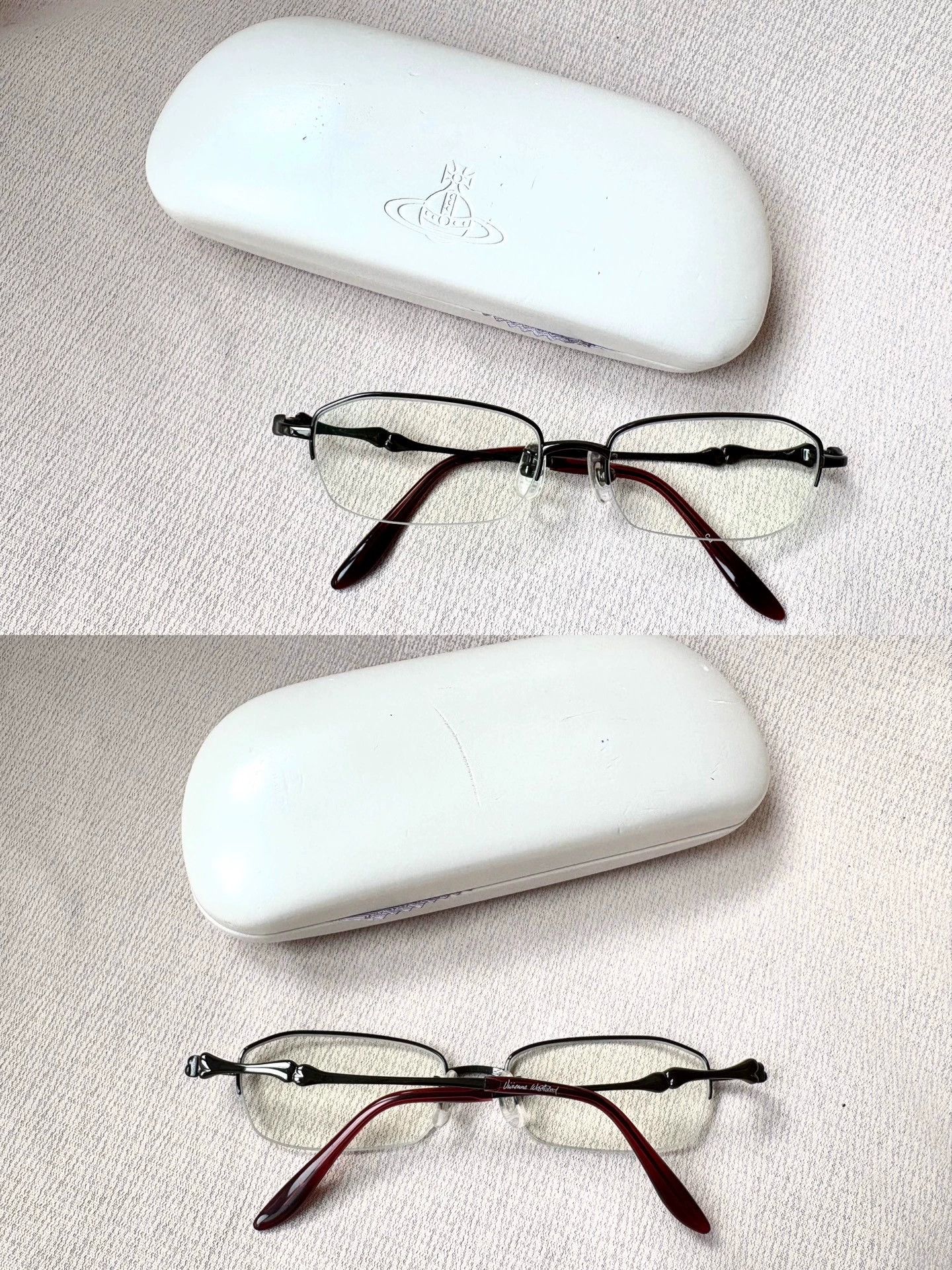 Vivienne Westwood Vivienne Westwood Red Black Saturn Glasses - dmc Size ONE SIZE - 4 Thumbnail