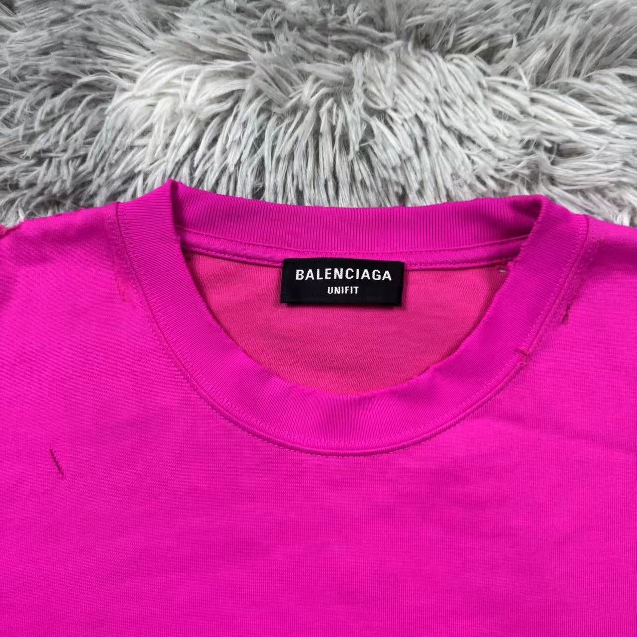 Balenciaga Balenciaga Slogan Distressed Short Sleeve - dmc Size US M / EU 48-50 / 2 - 2 Thumbnail