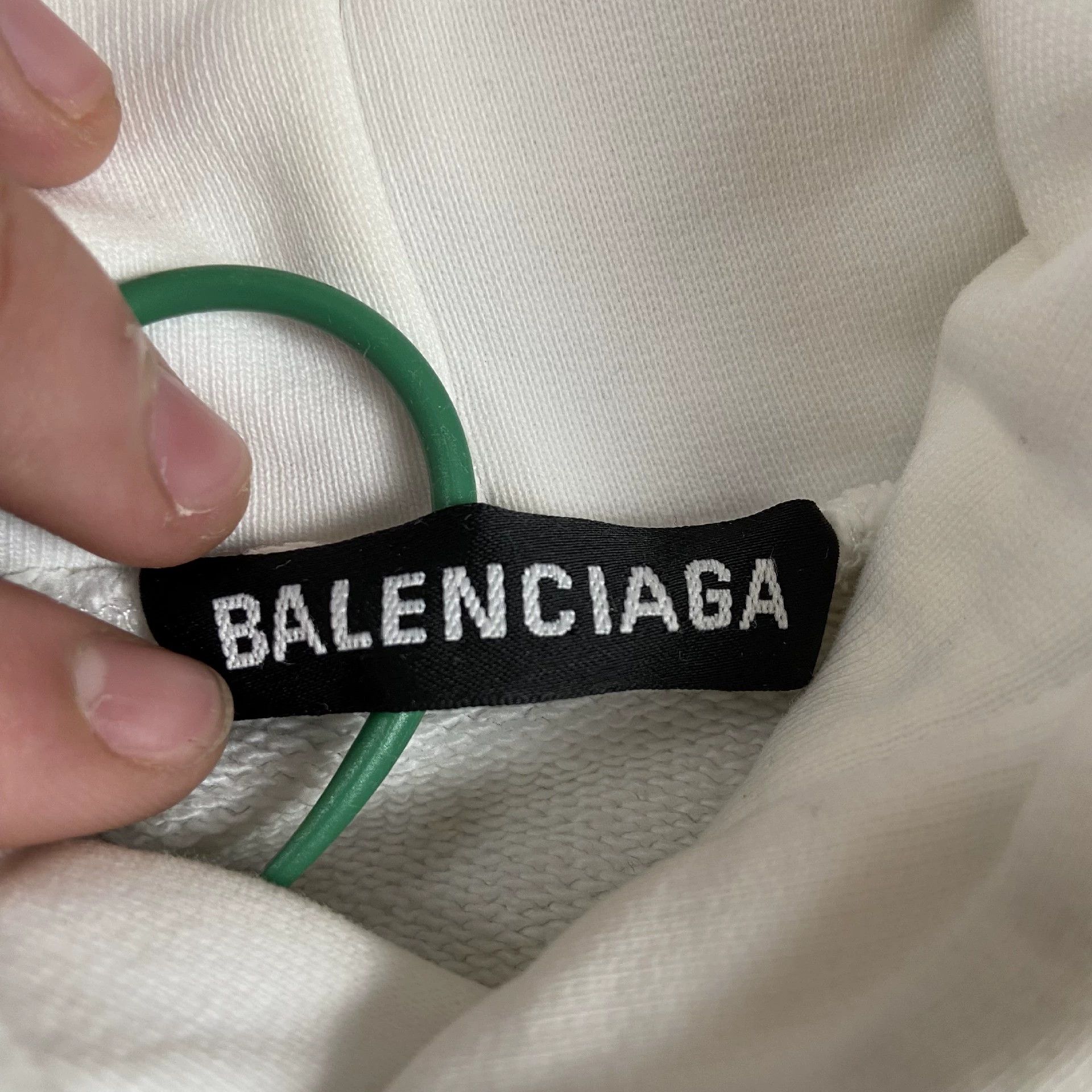 Balenciaga Balenciaga White Wave Coke Logo Hoodie - dmc Size US M / EU 48-50 / 2 - 7 Thumbnail
