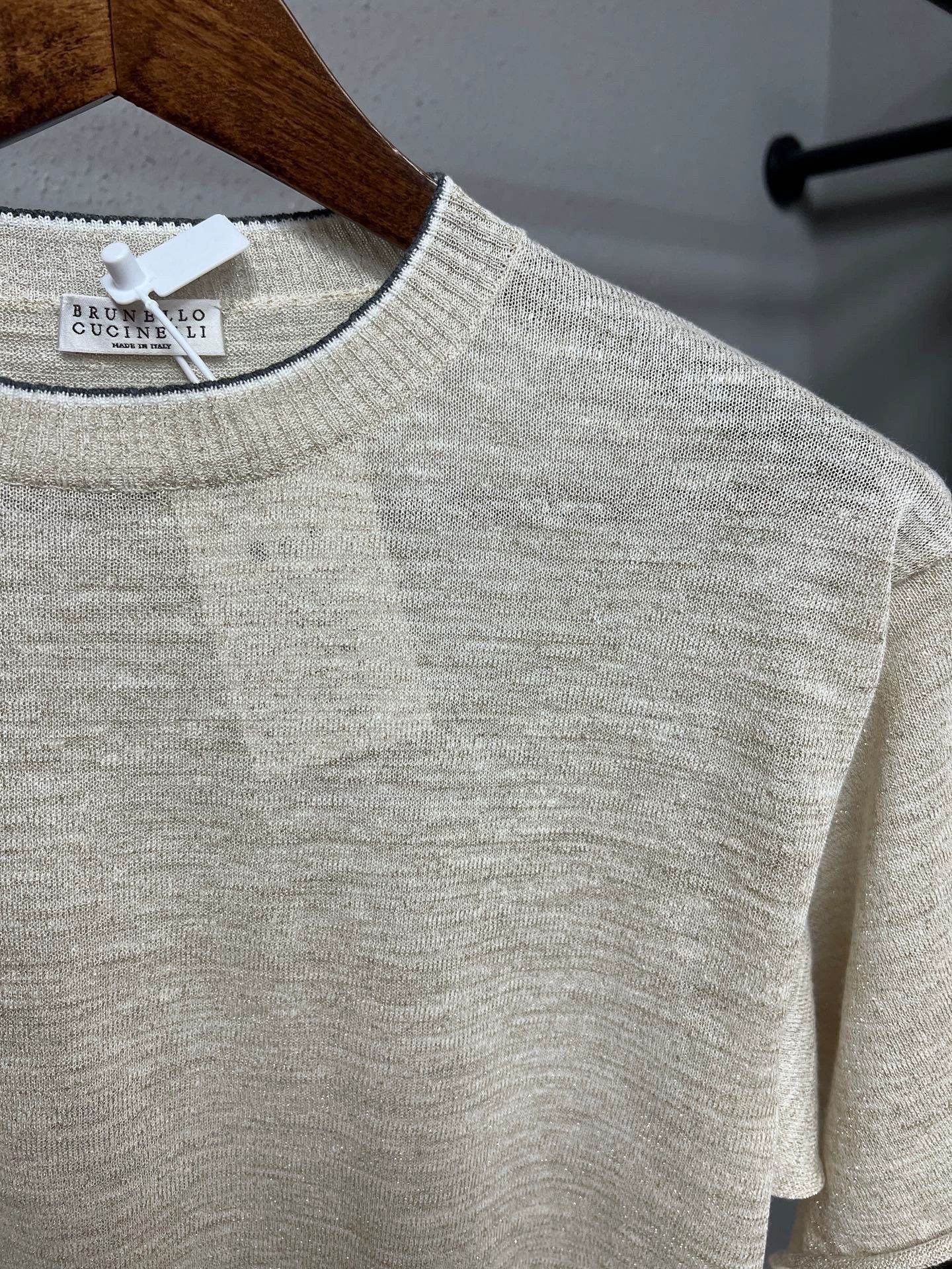 Brunello Cucinelli Brunello Cucinelli Cashmere Gold Knit Top - dmc Size US M / EU 48-50 / 2 - 3 Thumbnail