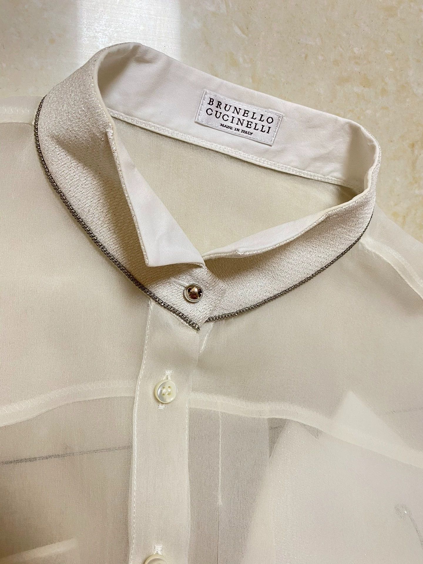 Brunello Cucinelli Brunello Cucinelli Organza Women's Shirt - dmc Size US M / EU 48-50 / 2 - 8 Thumbnail
