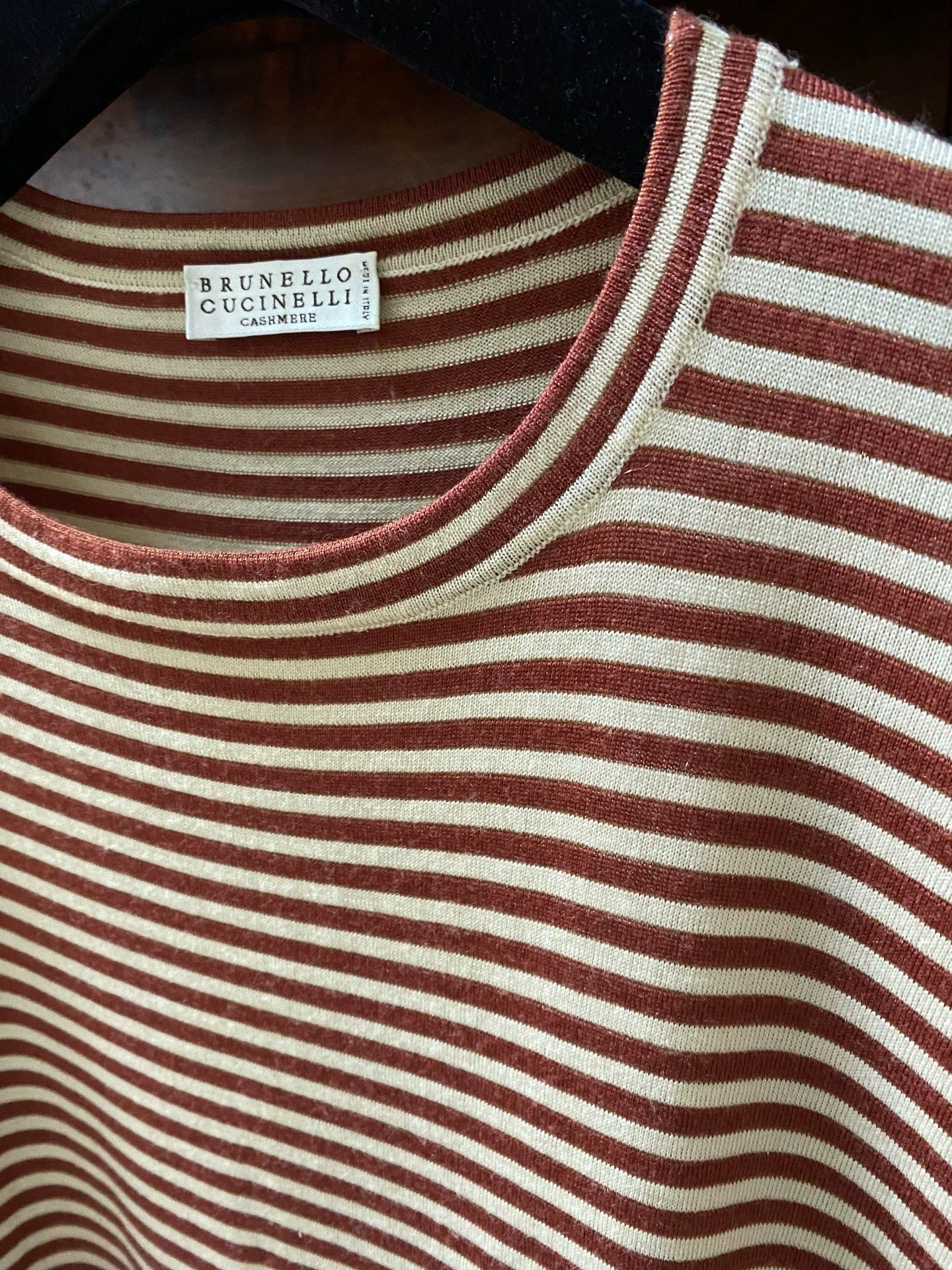 Brunello Cucinelli Brunello Cucinelli Striped Women's Top - dmc Size US M / EU 48-50 / 2 - 2 Thumbnail