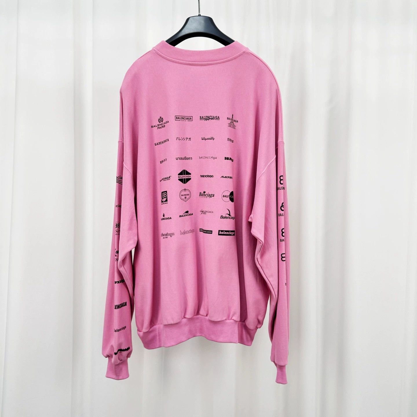 Balenciaga Balenciaga Multi Logo Print Sweatshirt - dmc Size US S / EU 44-46 / 1 - 2 Thumbnail