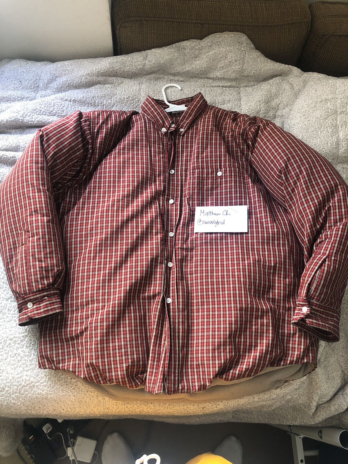 Vetements Vetements Oversized Padded Woven Shirt Jacket | Grailed