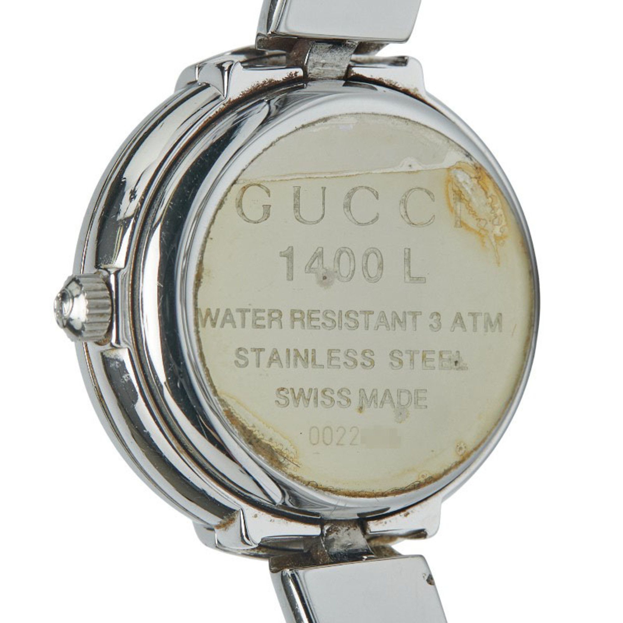 Gucci Gucci Bangle Watch, 1400L Quartz Movement, Black Dial, Stainless Steel, Women's, GUCCI Size ONE SIZE - 4 Thumbnail