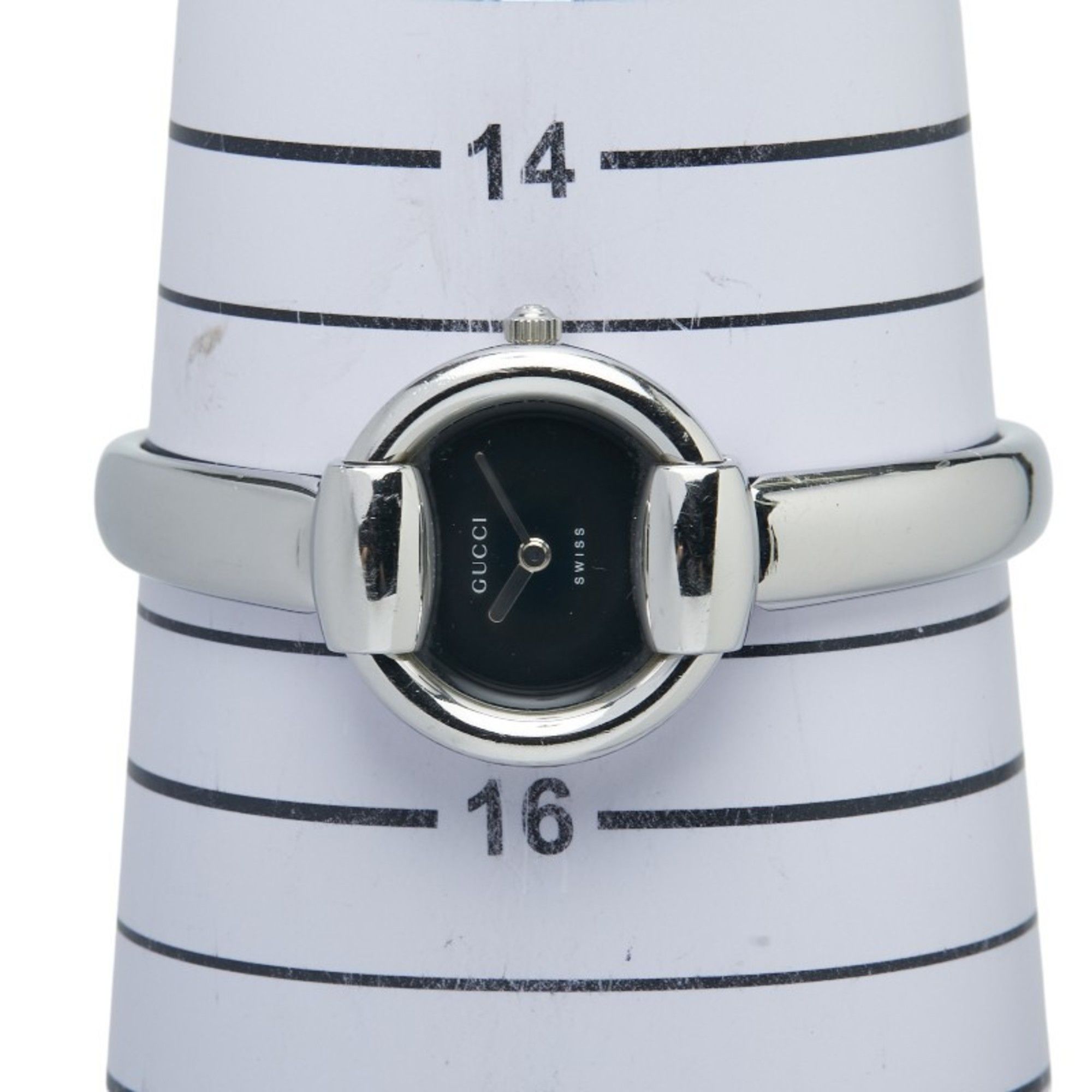 Gucci Gucci Bangle Watch, 1400L Quartz Movement, Black Dial, Stainless Steel, Women's, GUCCI Size ONE SIZE - 7 Thumbnail