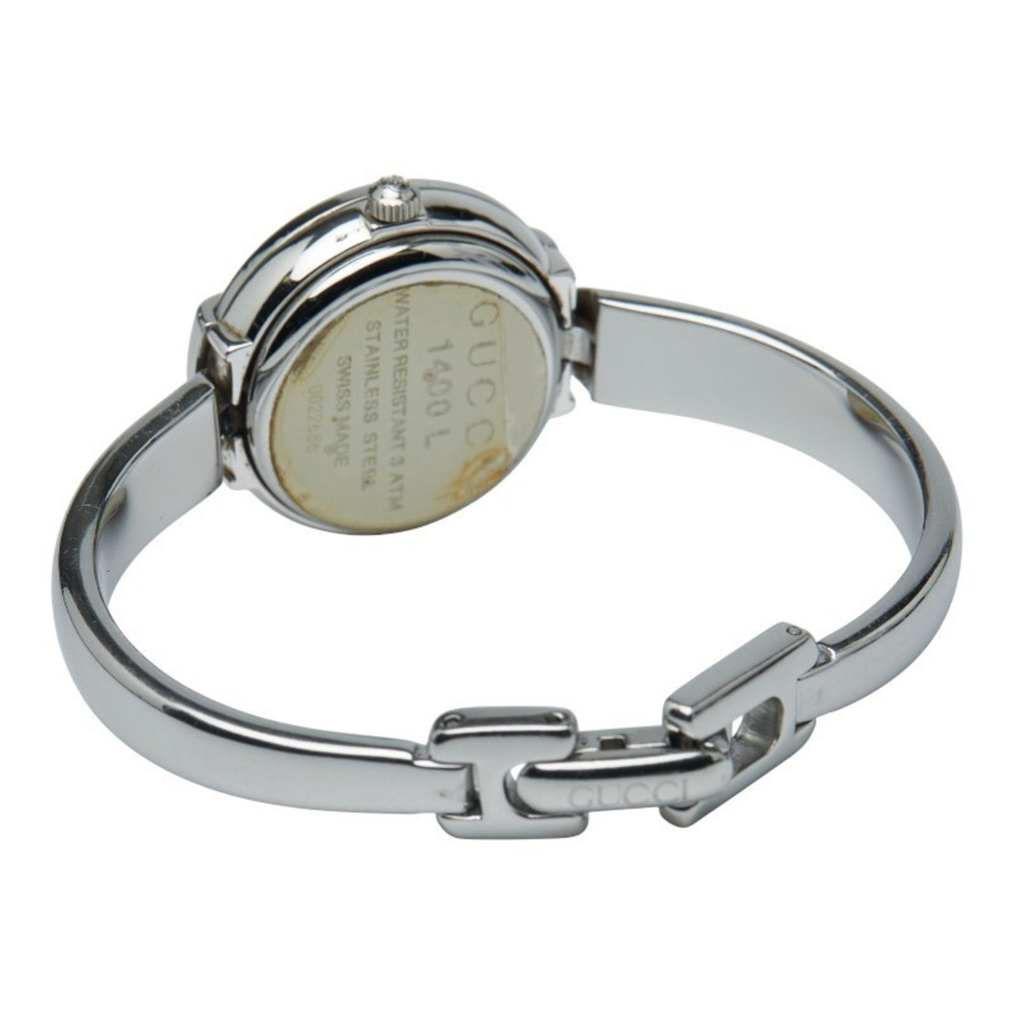 Gucci Gucci Bangle Watch, 1400L Quartz Movement, Black Dial, Stainless Steel, Women's, GUCCI Size ONE SIZE - 3 Thumbnail