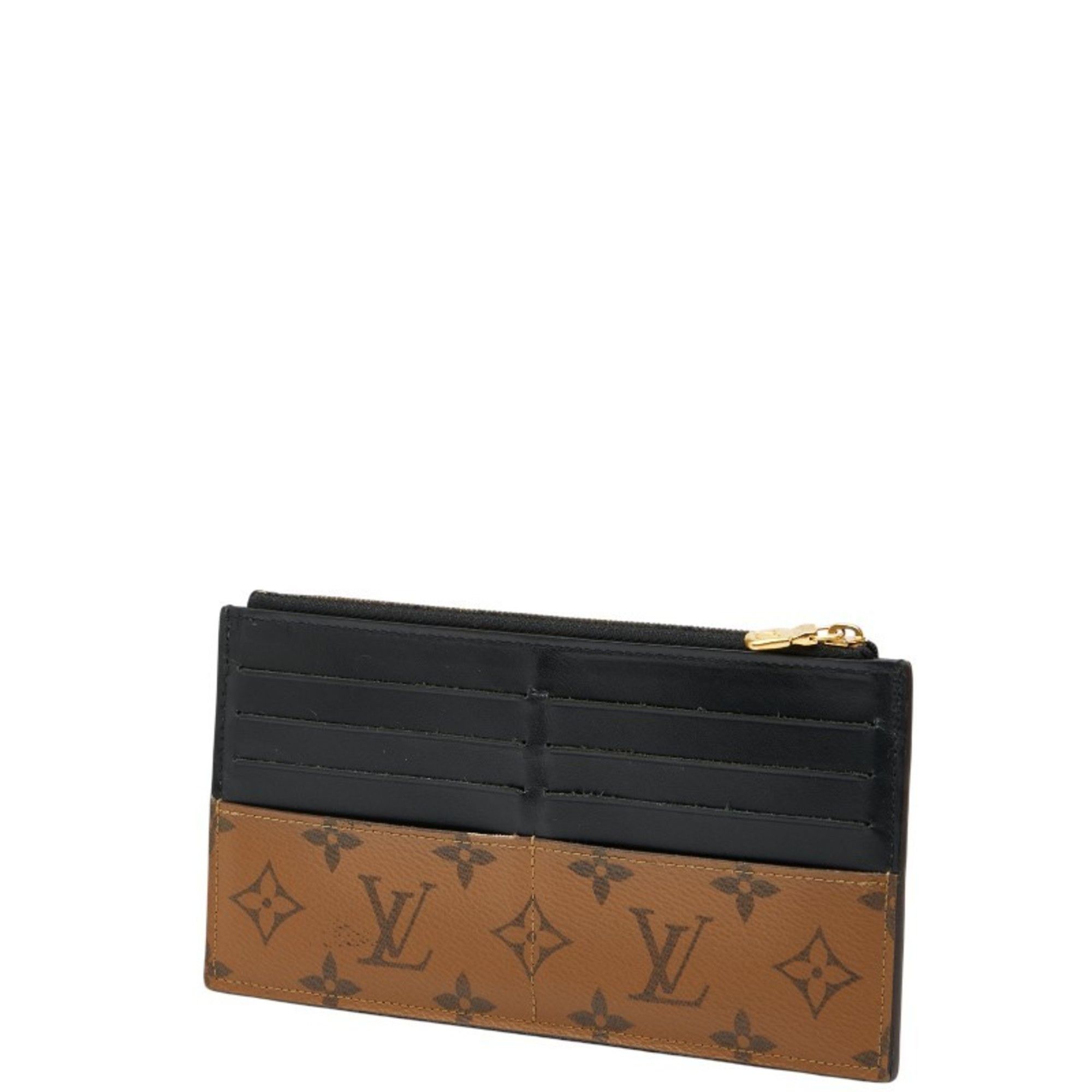 Louis Vuitton Louis Vuitton Monogram Reverse Slim Purse Long Wallet M80390 Brown and Black Leather Women's LOUIS VUITTON Size ONE SIZE - 2 Thumbnail