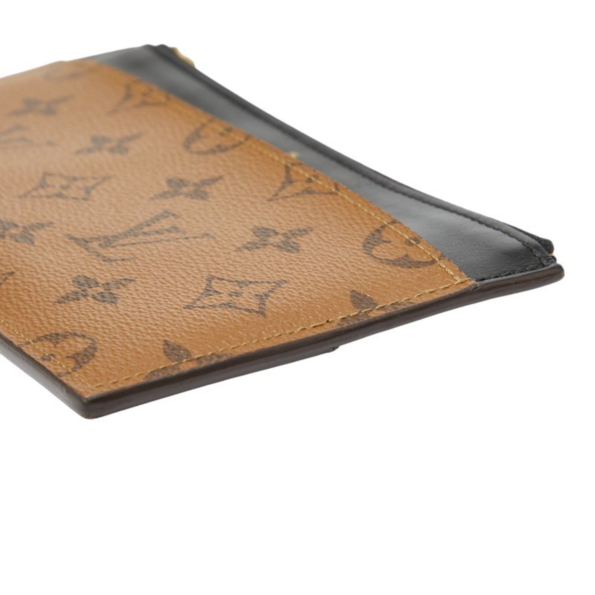 Louis Vuitton Louis Vuitton Monogram Reverse Slim Purse Long Wallet M80390 Brown and Black Leather Women's LOUIS VUITTON Size ONE SIZE - 4 Thumbnail