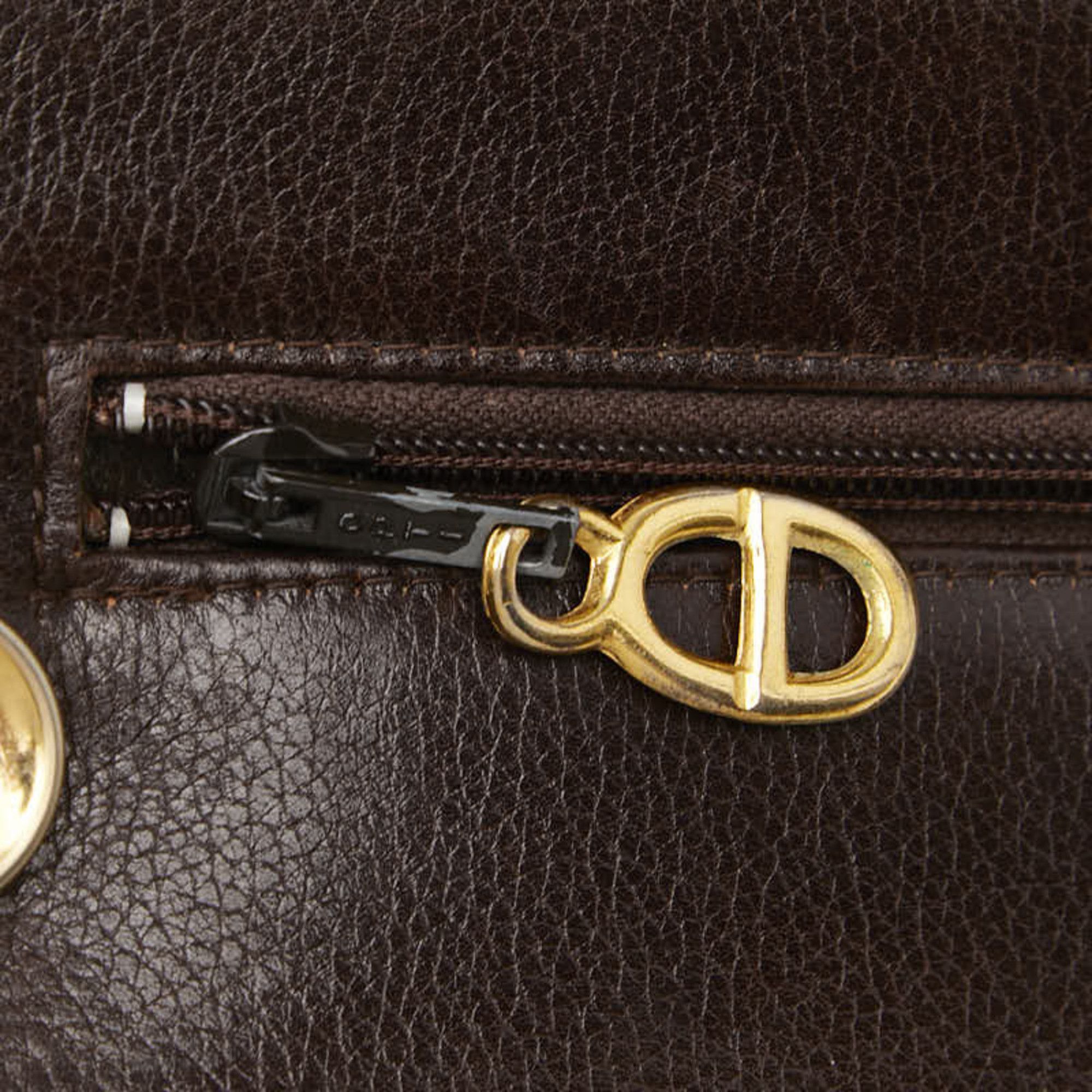 Dior Christian Dior Dior CD logo one-shoulder bag in brown leather for women. Size ONE SIZE - 9 Thumbnail