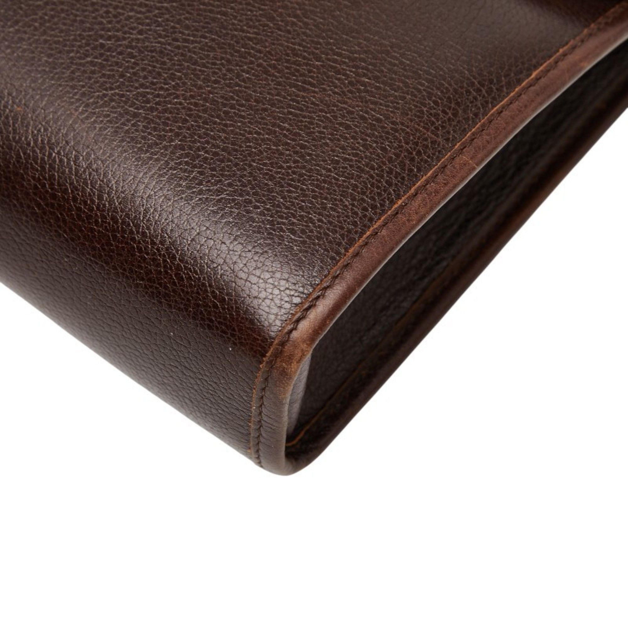 Dior Christian Dior Dior CD logo one-shoulder bag in brown leather for women. Size ONE SIZE - 4 Thumbnail