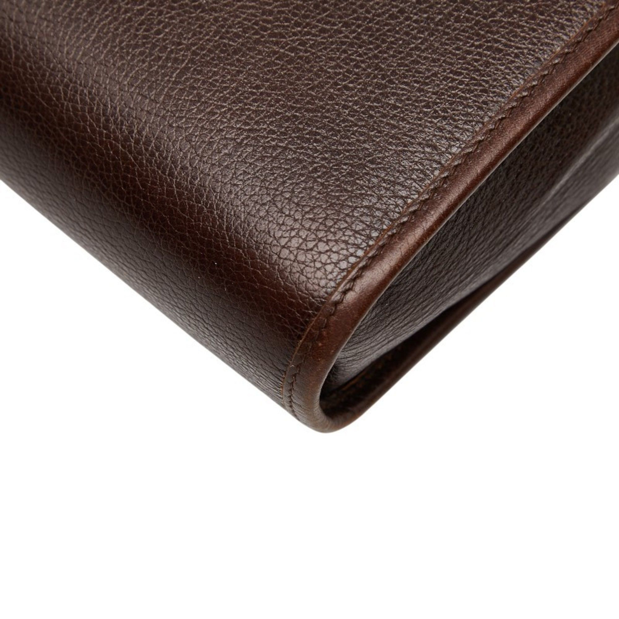 Dior Christian Dior Dior CD logo one-shoulder bag in brown leather for women. Size ONE SIZE - 6 Thumbnail