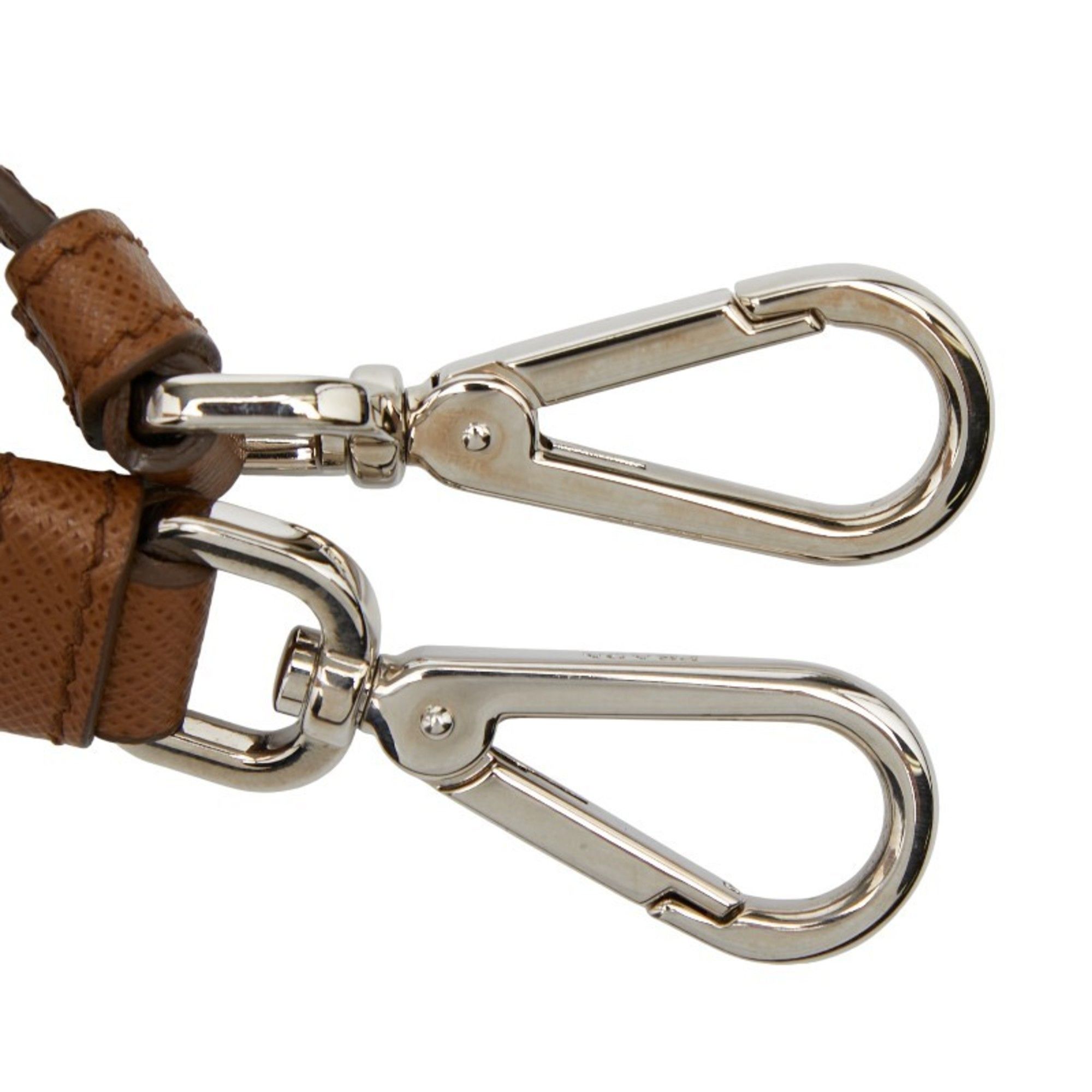 Prada Prada Shoulder Strap Brown Silver Leather Women's PRADA Size ONE SIZE - 4 Thumbnail