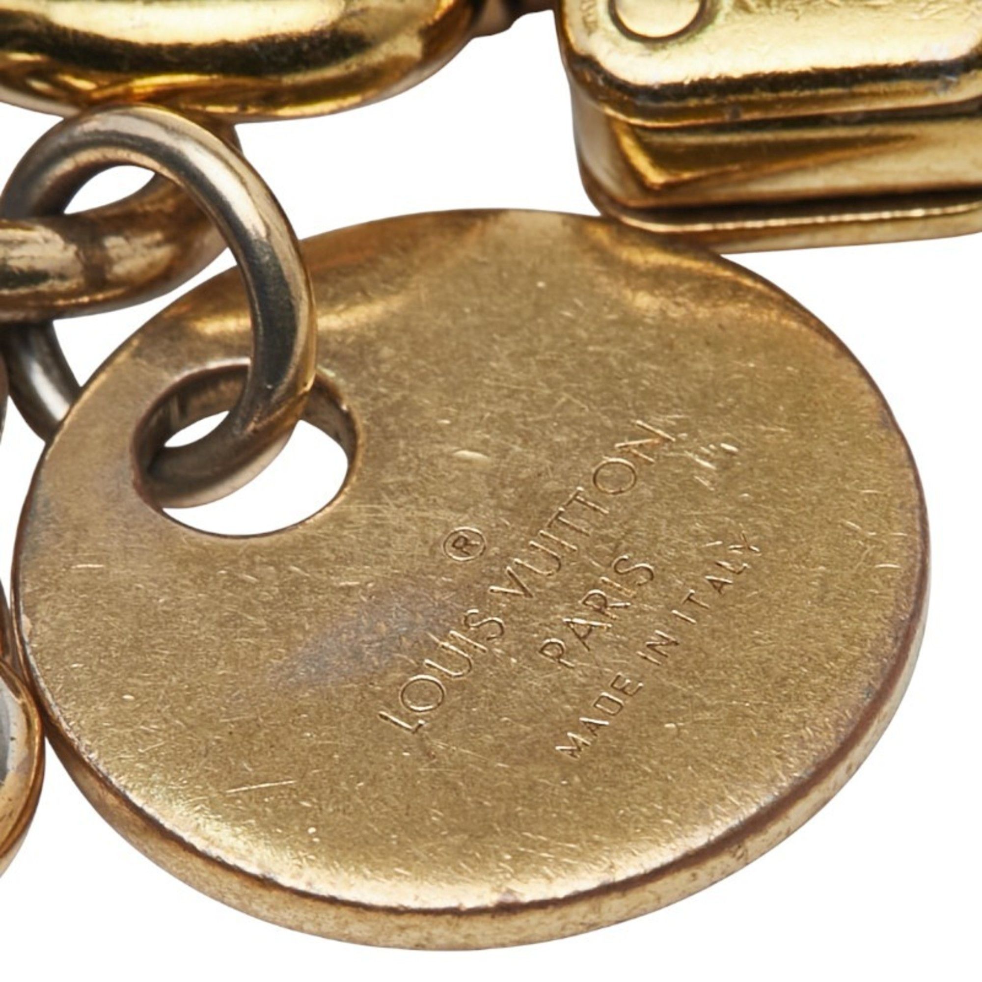 Louis Vuitton Louis Vuitton LV Circle Keychain Bag Charm M68000 Gold Plated Women's LOUIS VUITTON Size ONE SIZE - 3 Thumbnail