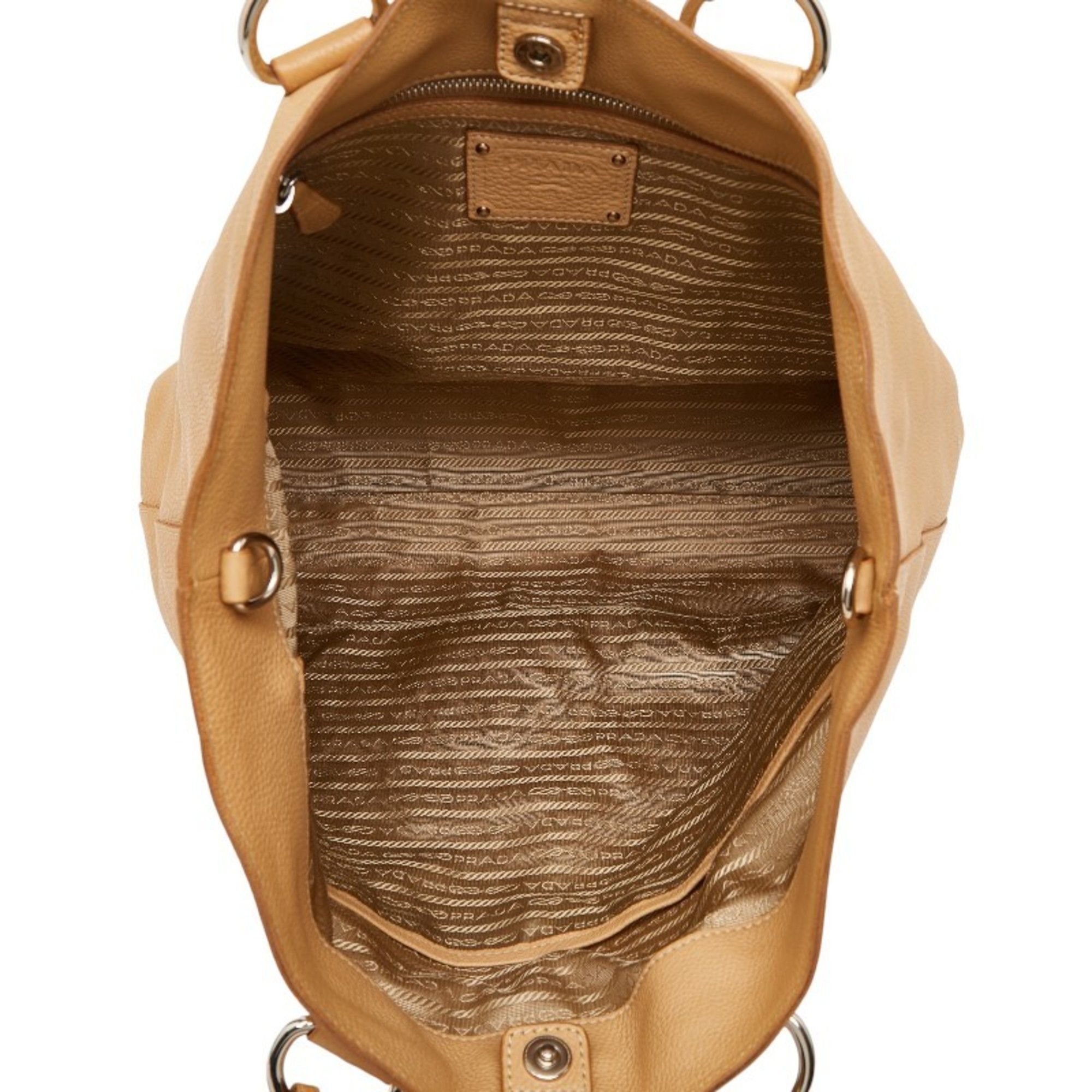 Prada Prada Handbag BN1713 Beige Leather Women's PRADA Size ONE SIZE - 9 Thumbnail
