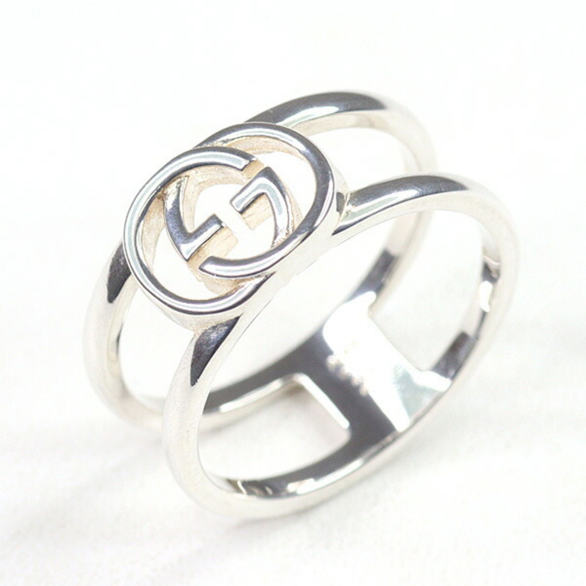 Gucci Gucci Interlocking Wide Band Sterling Silver (Ag925) Size 21 (Actual Measurements: Just under 20) Size ONE SIZE - 6 Thumbnail