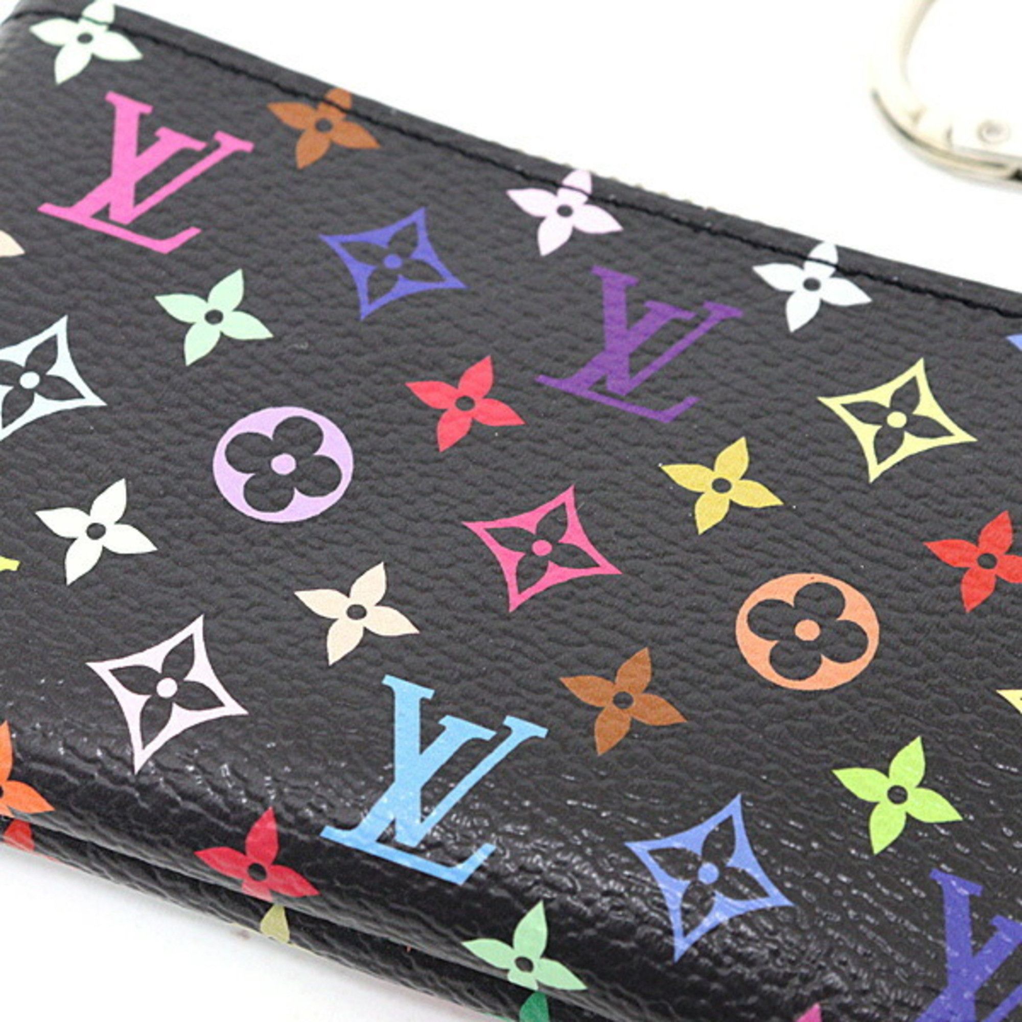 Louis Vuitton Louis Vuitton LV×TM Card Key Case Pochette Cles Monogram Multicolor Black by Takashi Murakami M13664 Unused Size ONE SIZE - 5 Thumbnail
