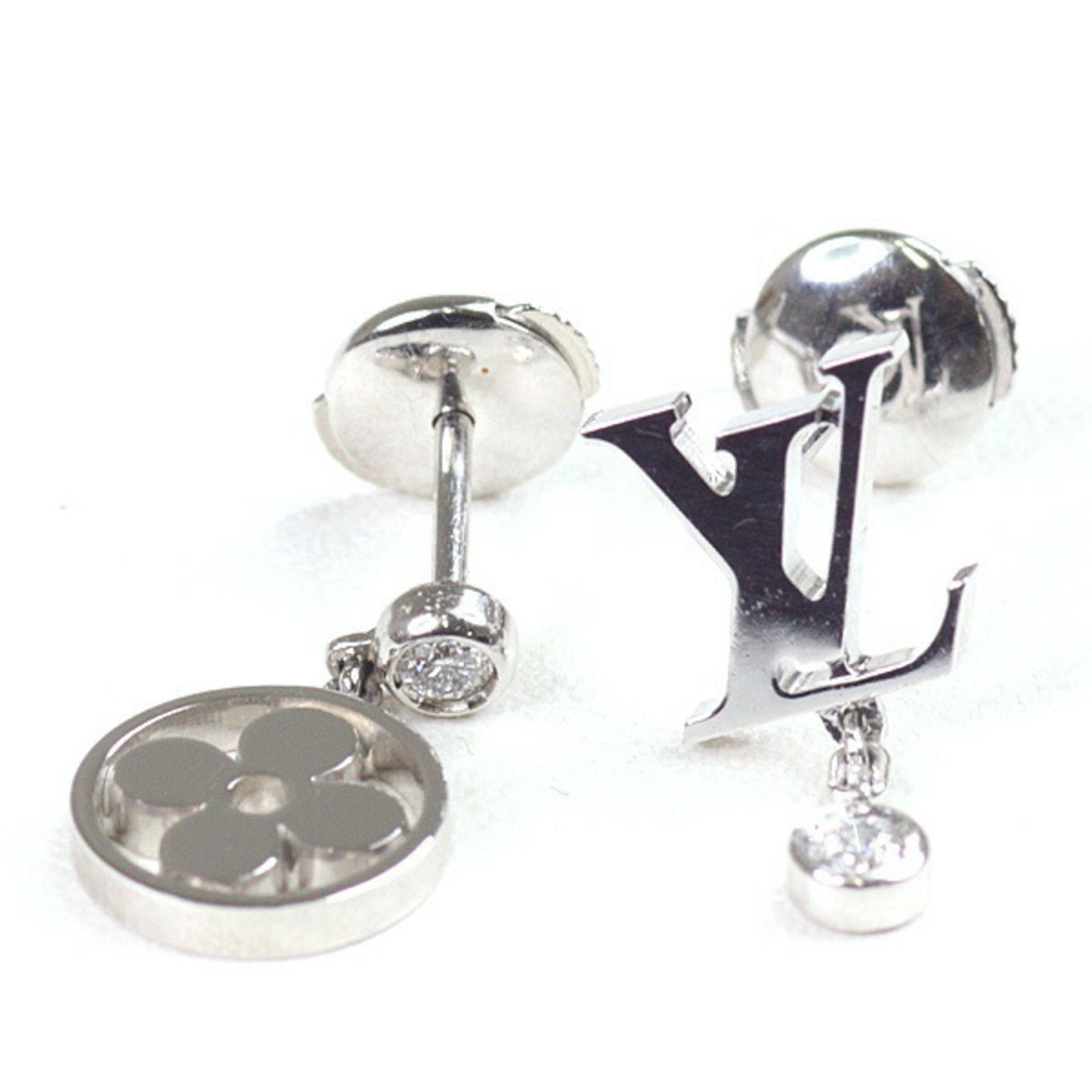 Louis Vuitton Louis Vuitton Monogram Idylle/Idylle Blossom Earrings, LV White Gold with Diamonds, Set of 2 Size ONE SIZE - 2 Thumbnail