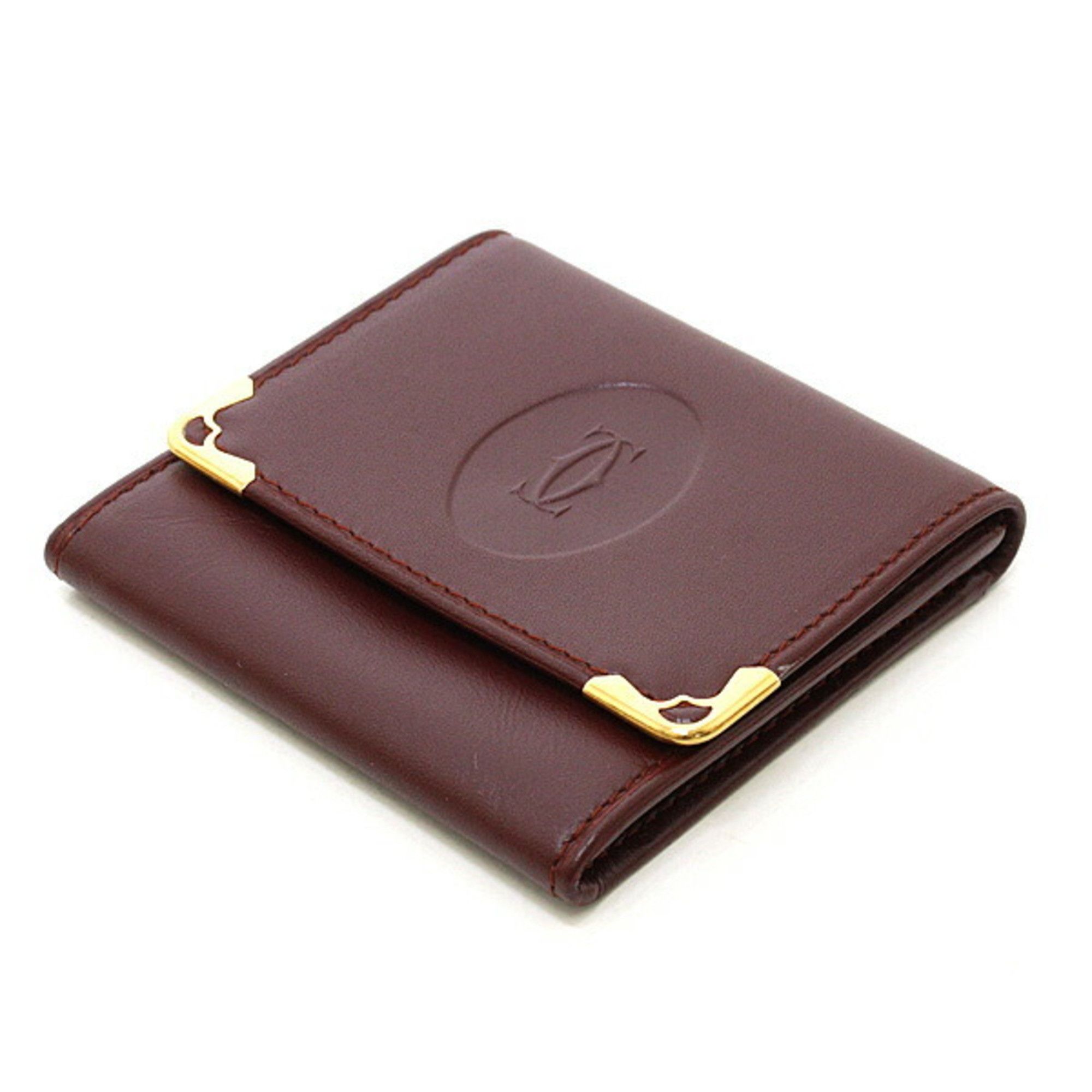 Cartier Cartier Must Line Coin Case, Leather, Bordeaux Size ONE SIZE - 6 Thumbnail