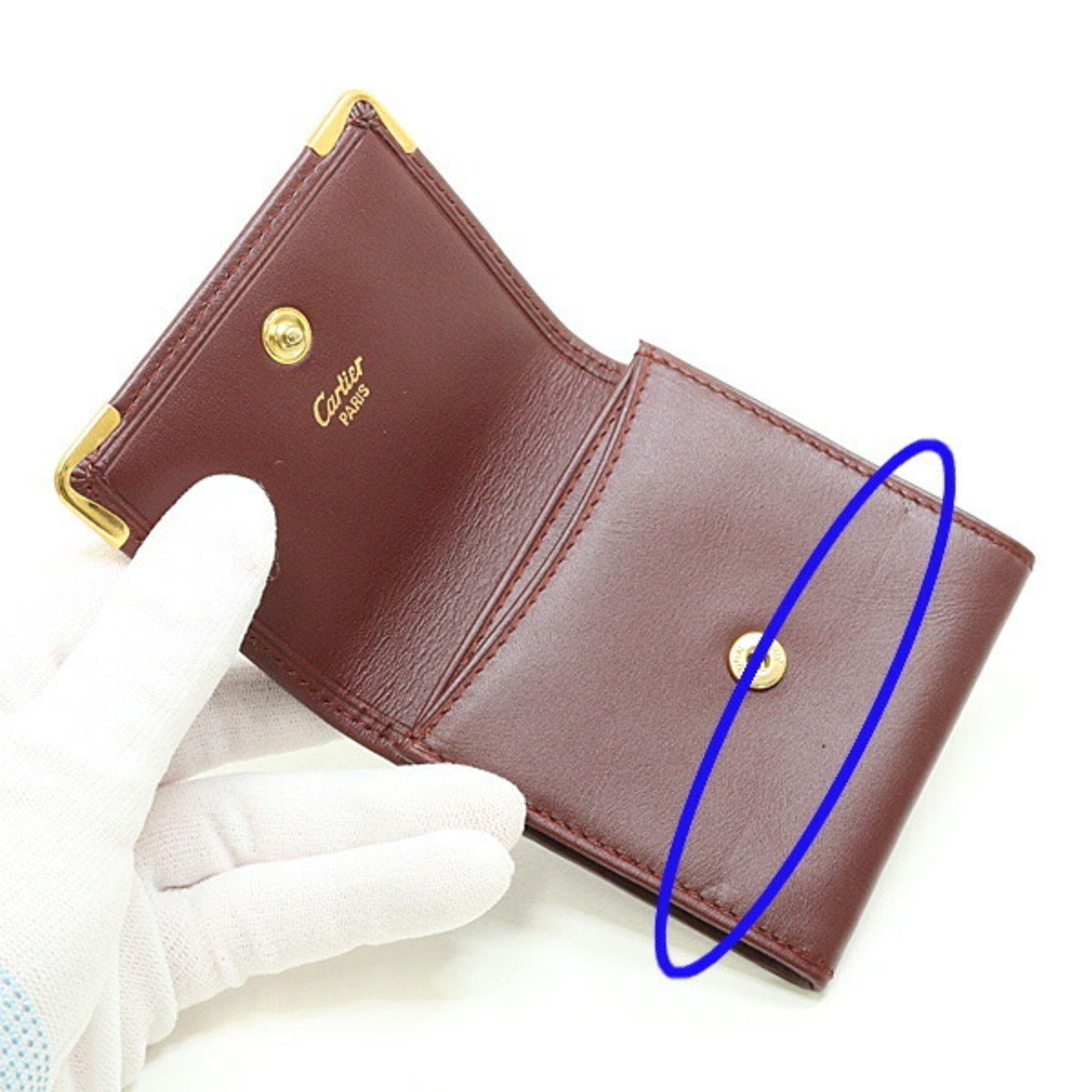 Cartier Cartier Must Line Coin Case, Leather, Bordeaux Size ONE SIZE - 5 Thumbnail