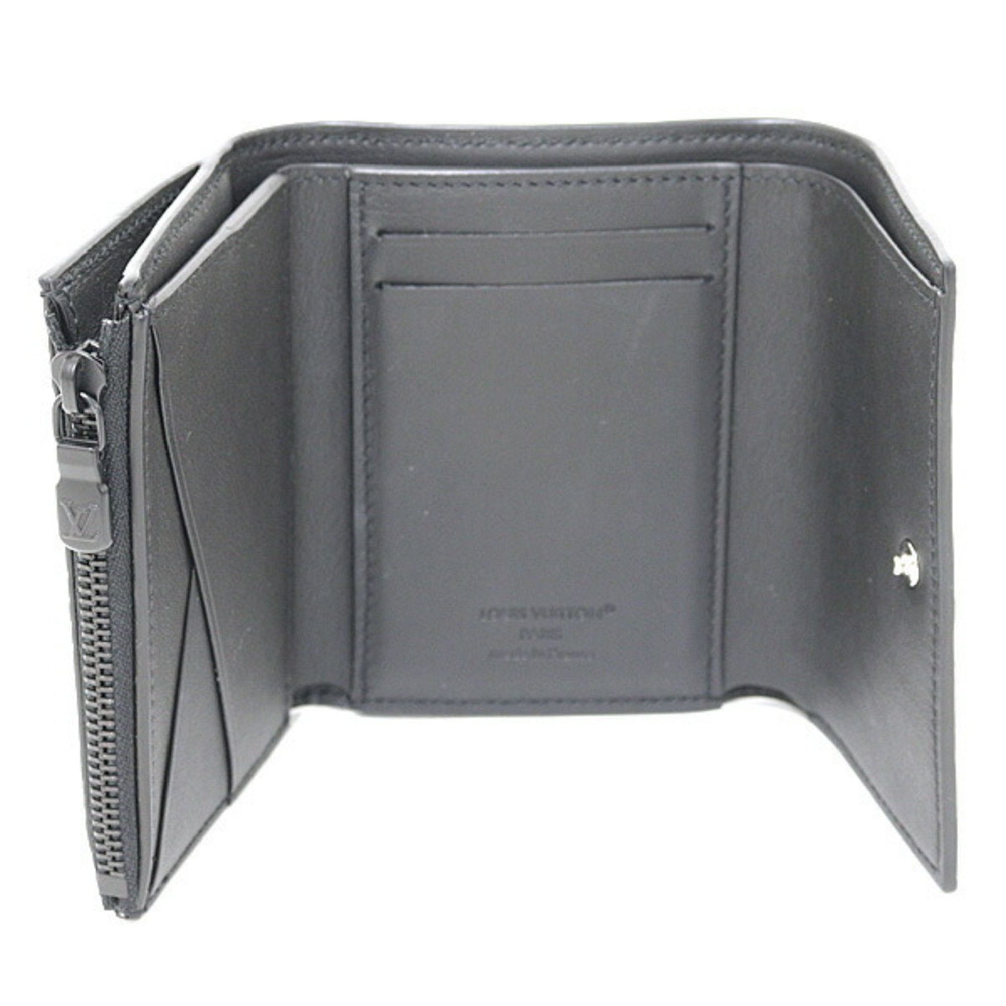 Louis Vuitton Louis Vuitton Victor Wallet Monogram Shadow Leather Black M12635 Tri-fold Compact Size ONE SIZE - 3 Thumbnail
