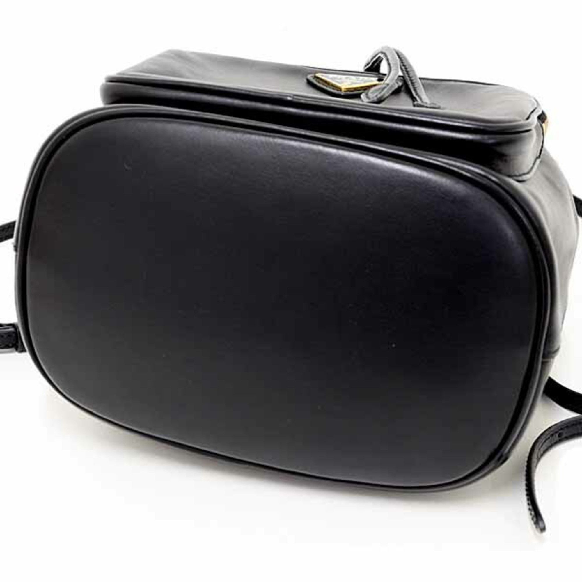 Prada Prada Duet Bucket Bag Shoulder in Soft Calfskin and Saffiano Leather, Nero Black, 1BH038 Size ONE SIZE - 3 Thumbnail