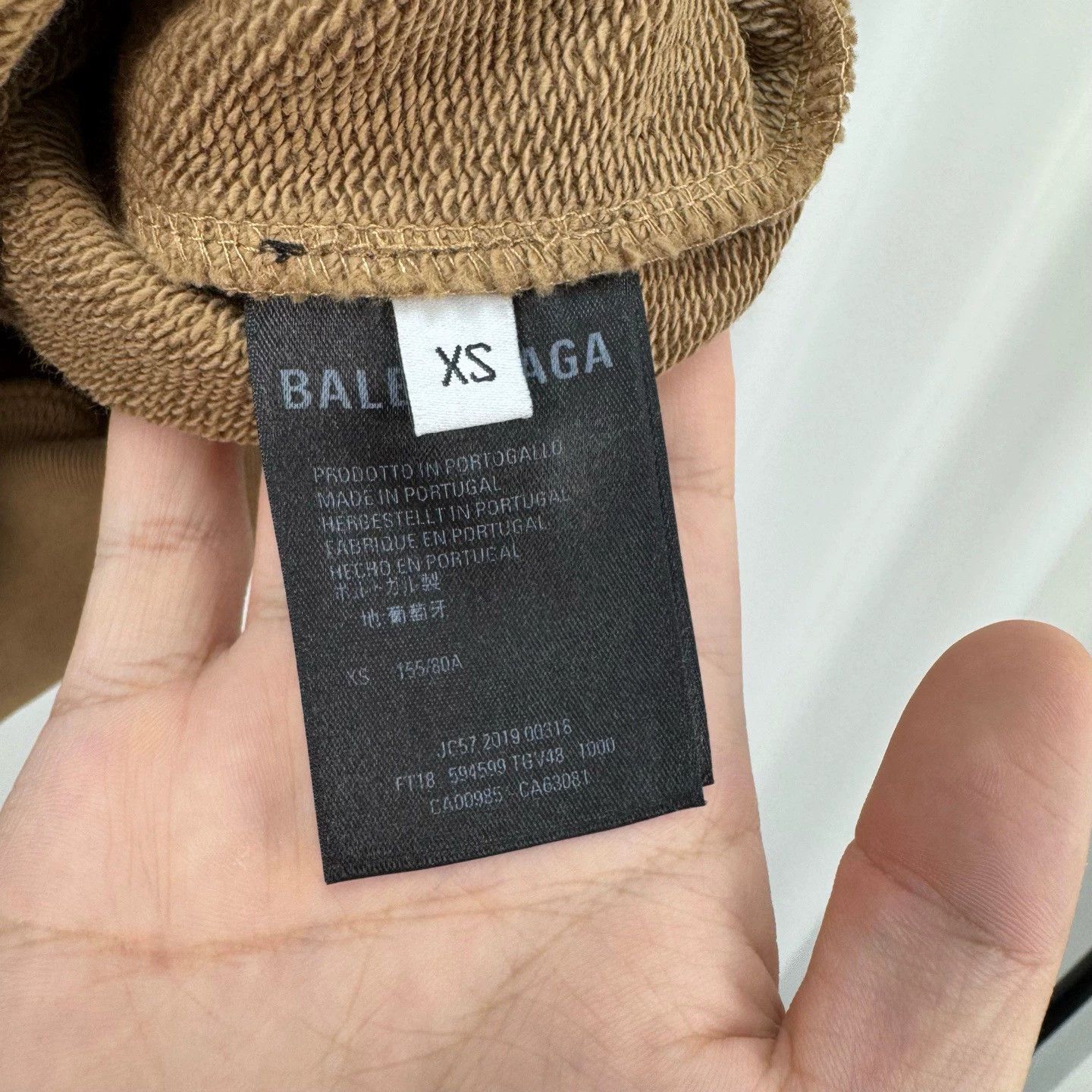 Balenciaga Balenciaga Beige Crown Wheat Hoodie - dmc Size US XS / EU 42 / 0 - 6 Thumbnail