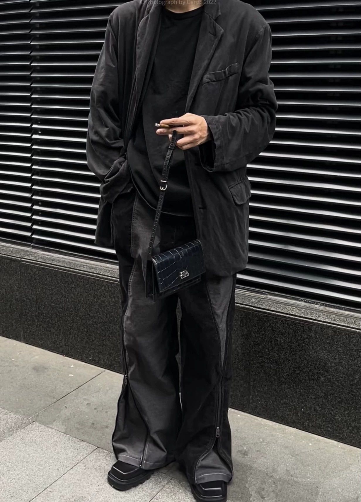 Balenciaga Balenciaga Worn Out Black Blazer Jacket - dmc Size US M / EU 48-50 / 2 - 5 Thumbnail