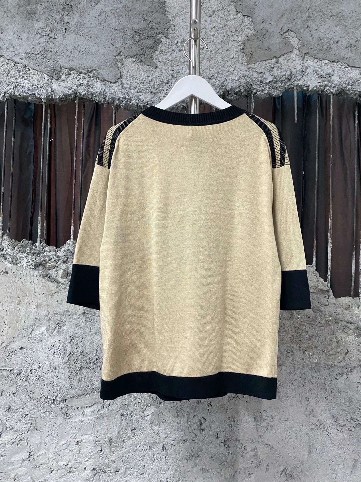 Hermes Hermes Knit Short Sleeve Top - dmc Size US XS / EU 42 / 0 - 2 Thumbnail