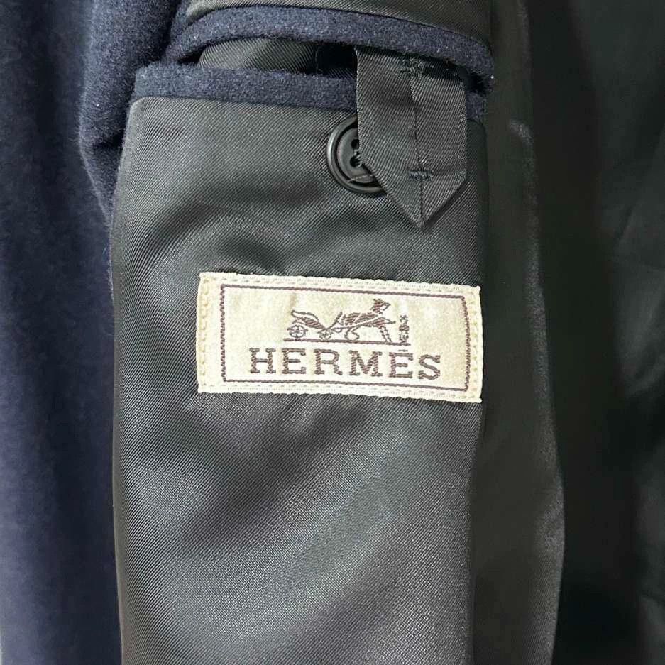 Hermes HERMES Wool Leather Panel Blazer - dmc Size US L / EU 52-54 / 3 - 7 Thumbnail
